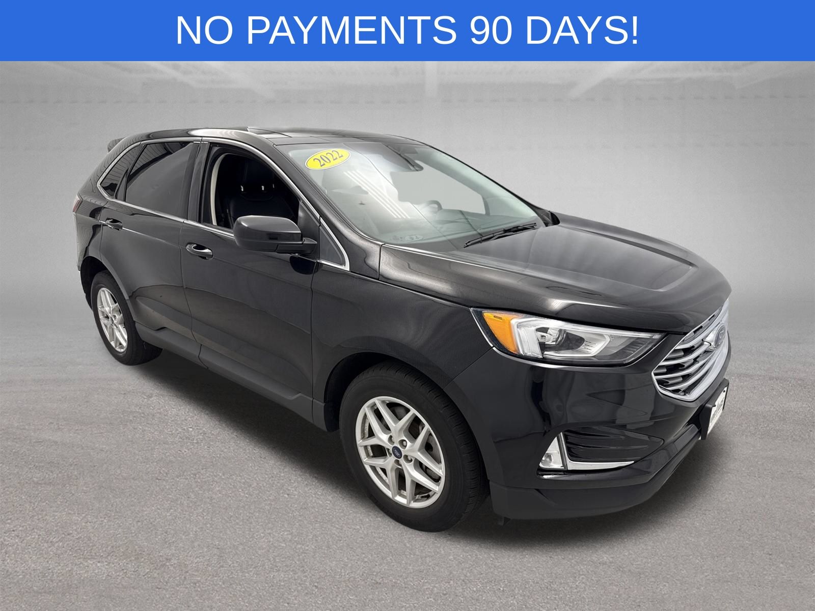 Black Metallic 2022 Ford Edge SUV / Crossover All-Wheel Drive 8-Speed Automatic