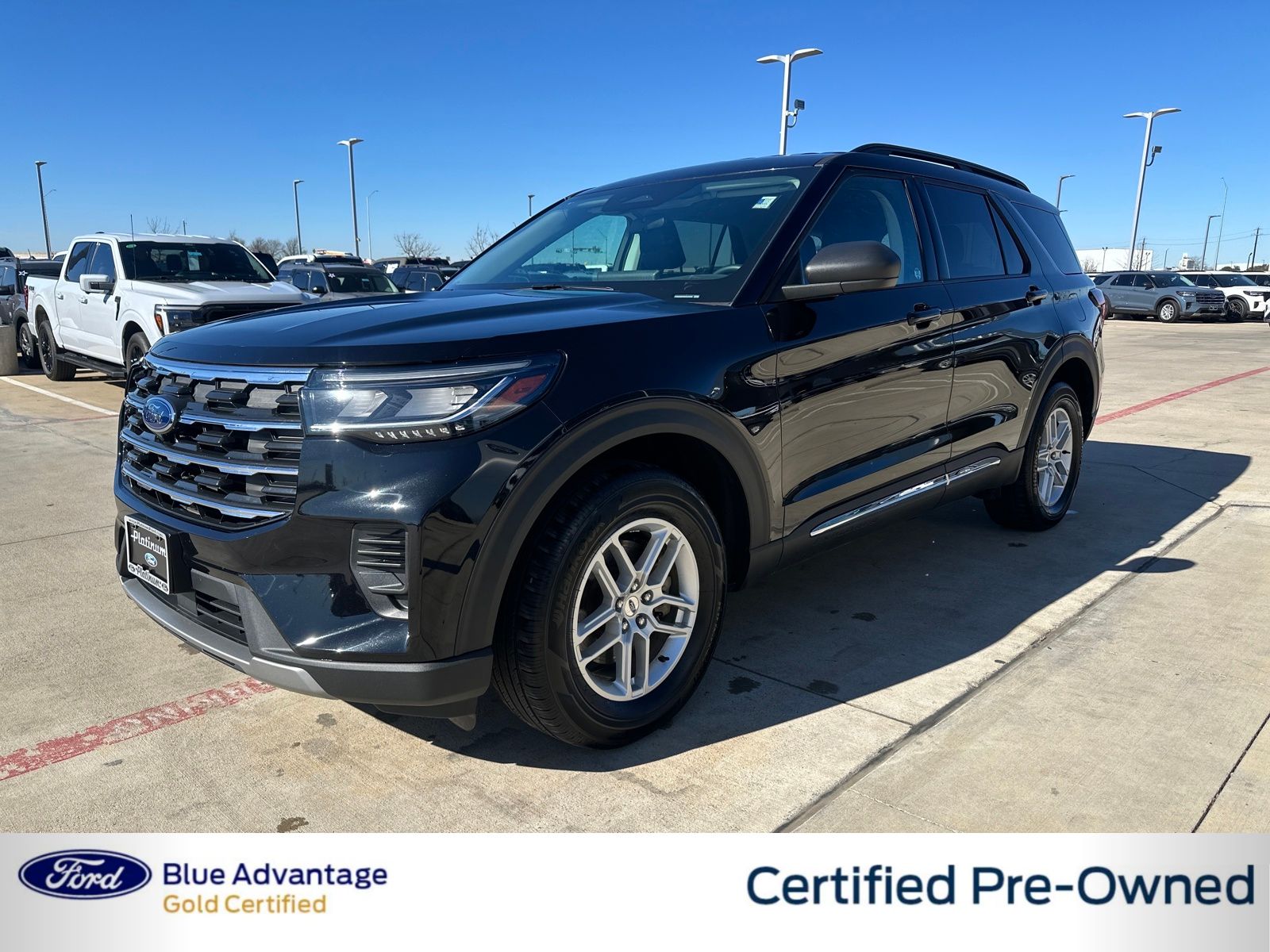 Black Metallic 2025 Ford Explorer Active AWD SUV / Crossover All-Wheel Drive Automatic