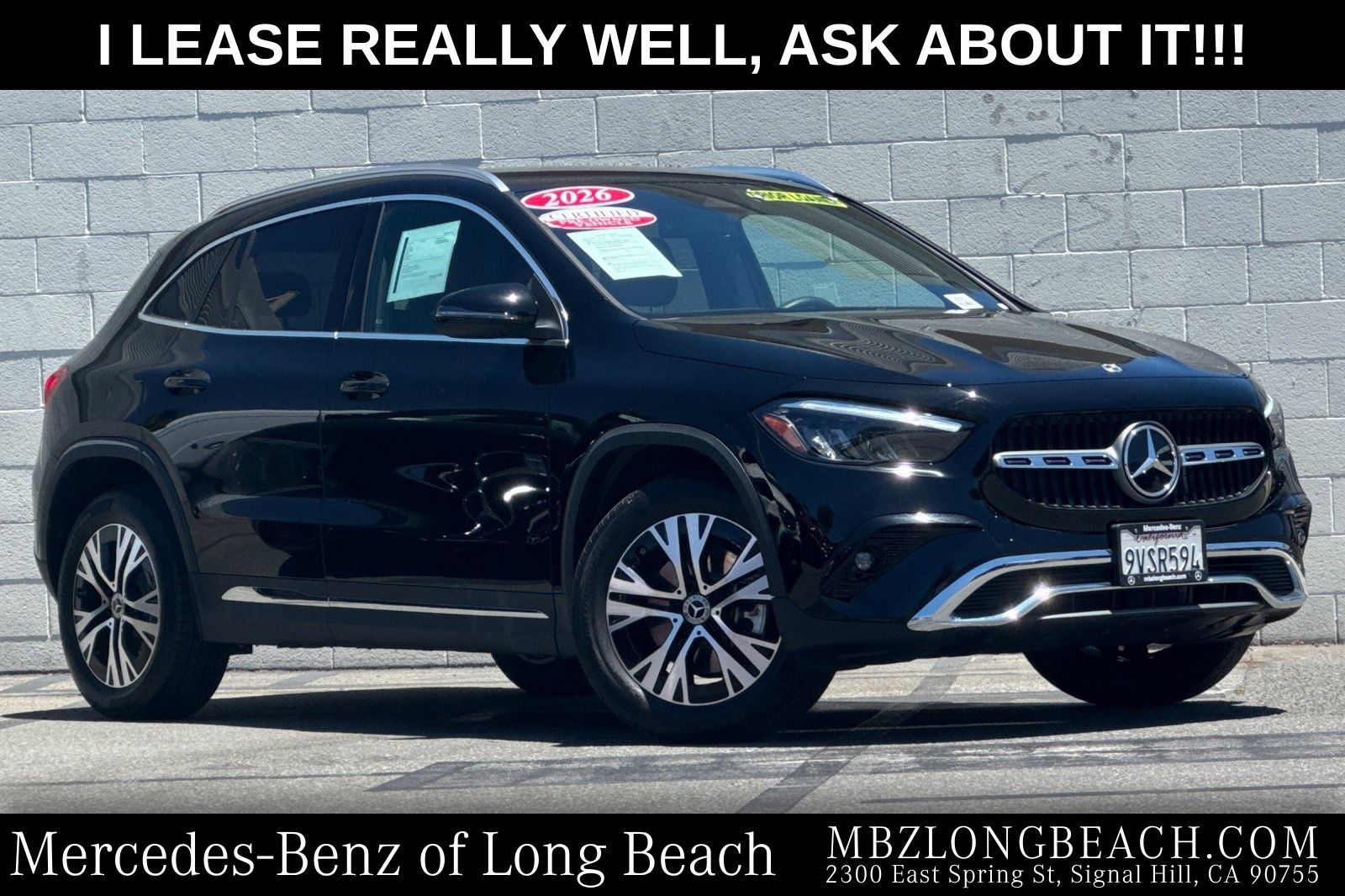 Night Black 2026 Mercedes-Benz GLA SUV / Crossover Front-Wheel Drive 8-Speed Dual Clutch