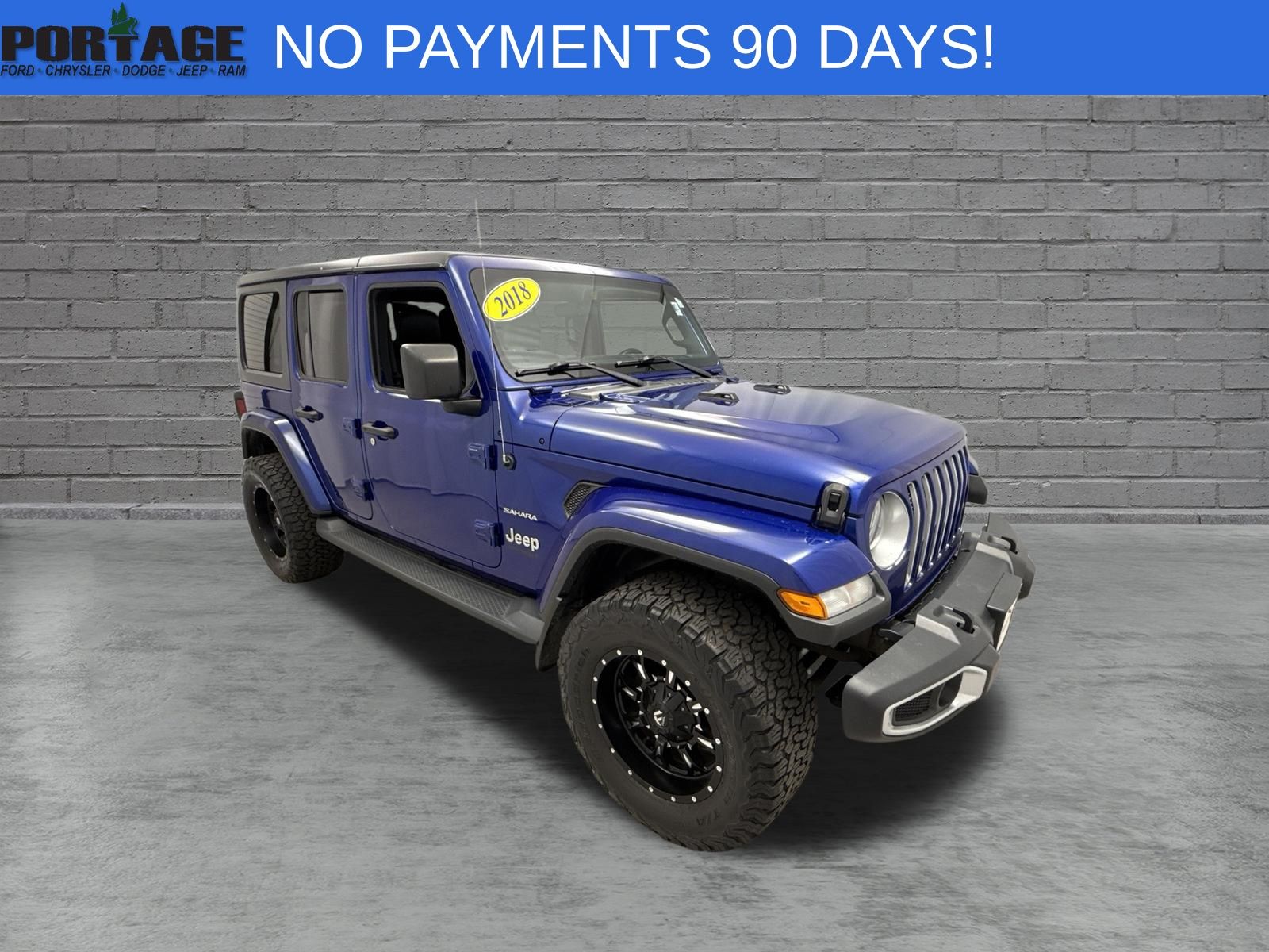 Ocean Blue Metallic Clearcoat 2018 Jeep Wrangler SUV / Crossover Four-Wheel Drive 8-Speed Automatic