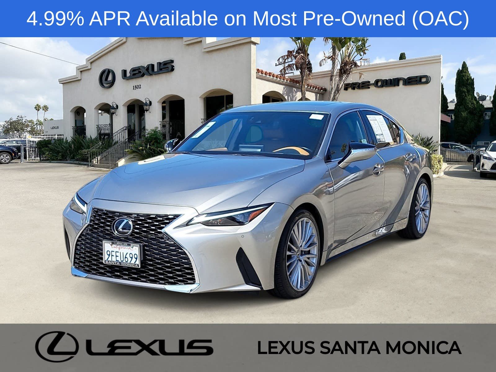 Atomic Silver 2023 Lexus IS Sedan Rear-Wheel Drive 8-Speed Automatic
