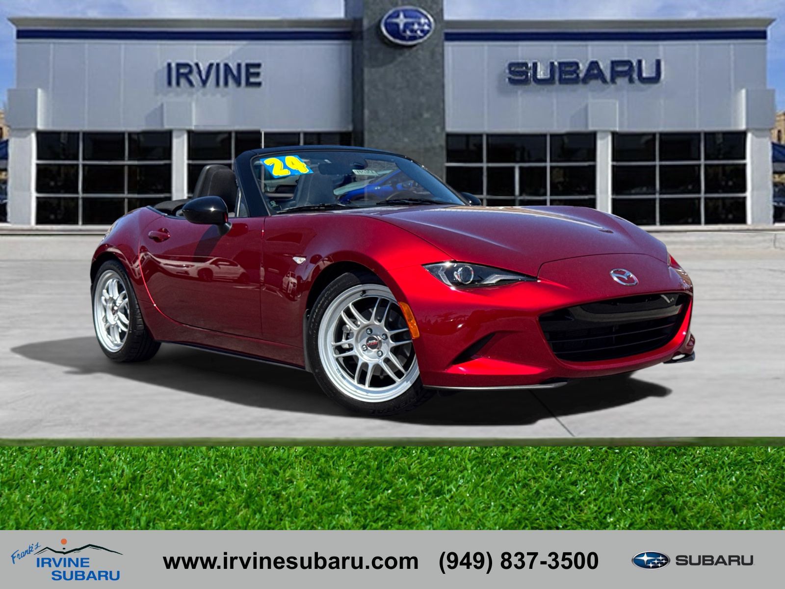Red Crystal 2024 Mazda MX-5 Miata Convertible Rear-Wheel Drive 6-Speed Manual