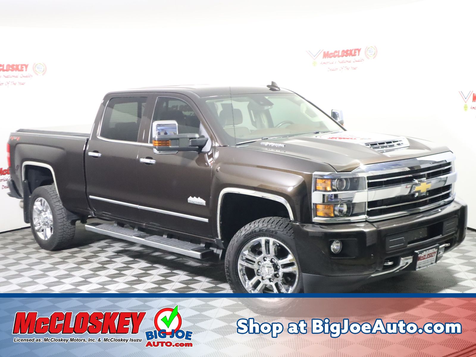 Havana Brown Metallic 2019 Chevrolet Silverado 2500HD High Country Crew Cab 4WD Pickup Truck Four-Wheel Drive 6-Speed Automatic