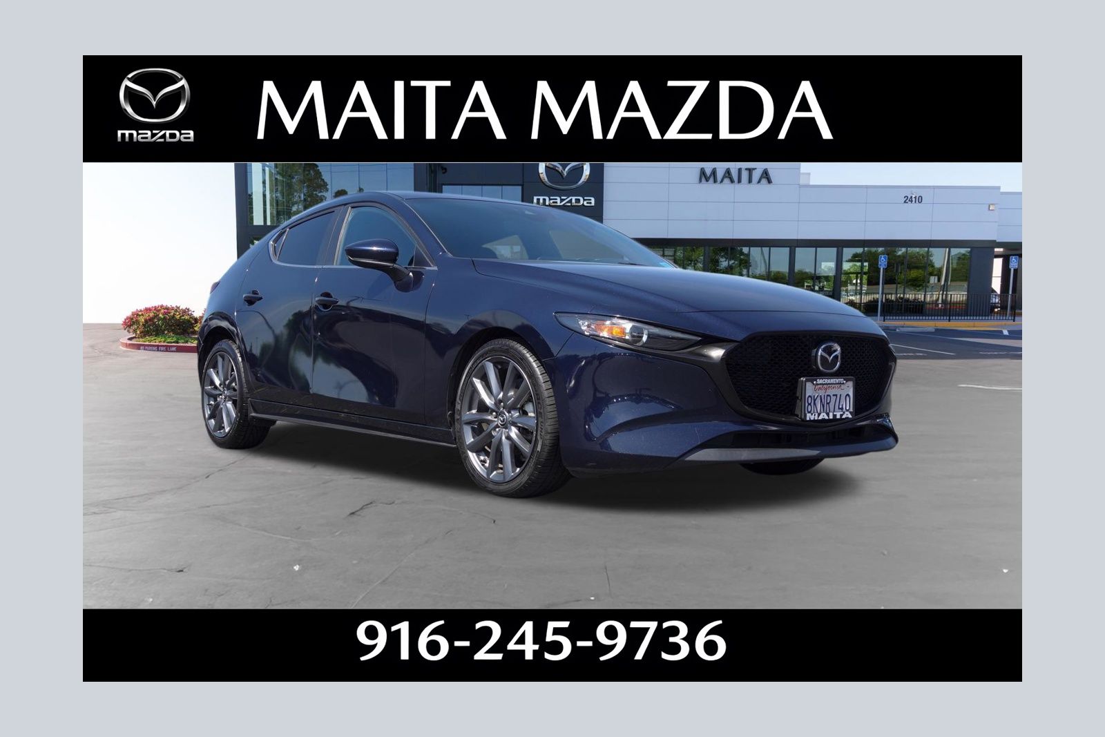 Deep Crystal Blue Mica 2019 Mazda MAZDA3 Hatchback FWD Sedan Front-Wheel Drive 6-Speed Automatic