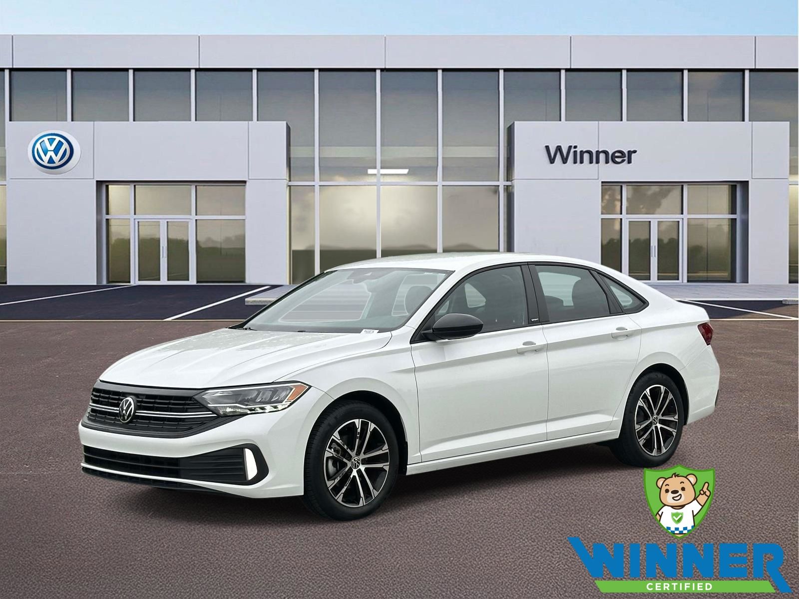 Pure White 2023 Volkswagen Jetta Sedan Front-Wheel Drive 8-Speed Automatic