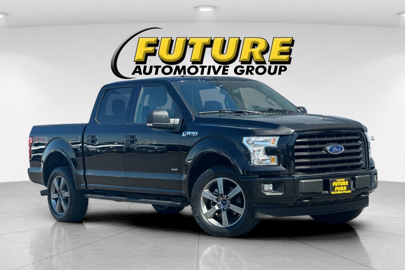 Shadow Black 2017 Ford F-150 XLT SuperCrew 4WD Pickup Truck Four-Wheel Drive Automatic