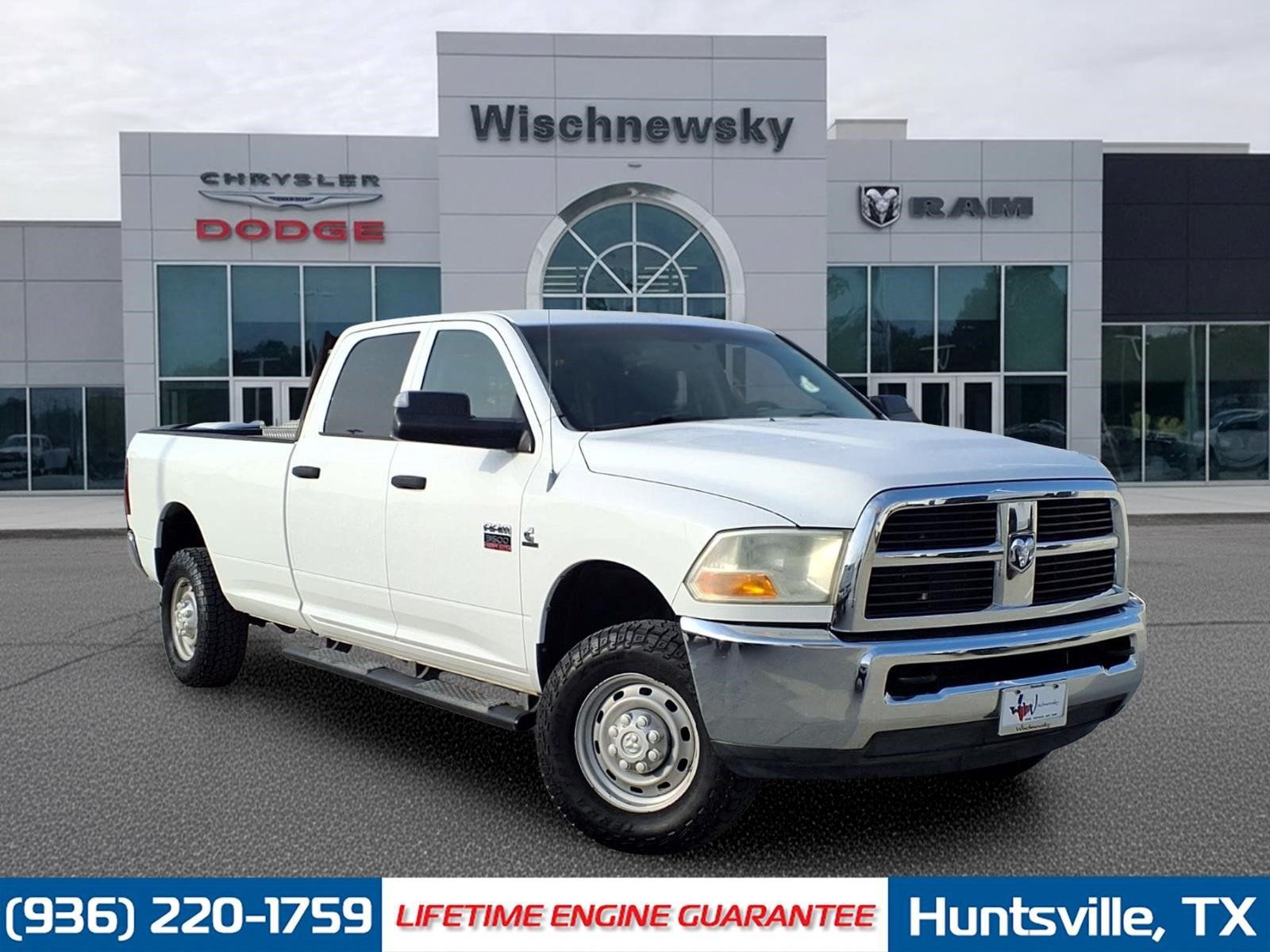 Bright White Clearcoat 2012 RAM 3500 Pickup Truck Four-Wheel Drive 6-Speed Automatic