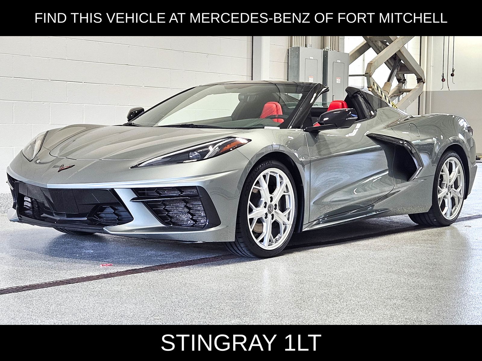 Hypersonic Gray Metallic 2023 Chevrolet Corvette Convertible Rear-Wheel Drive 8-Speed Dual Clutch