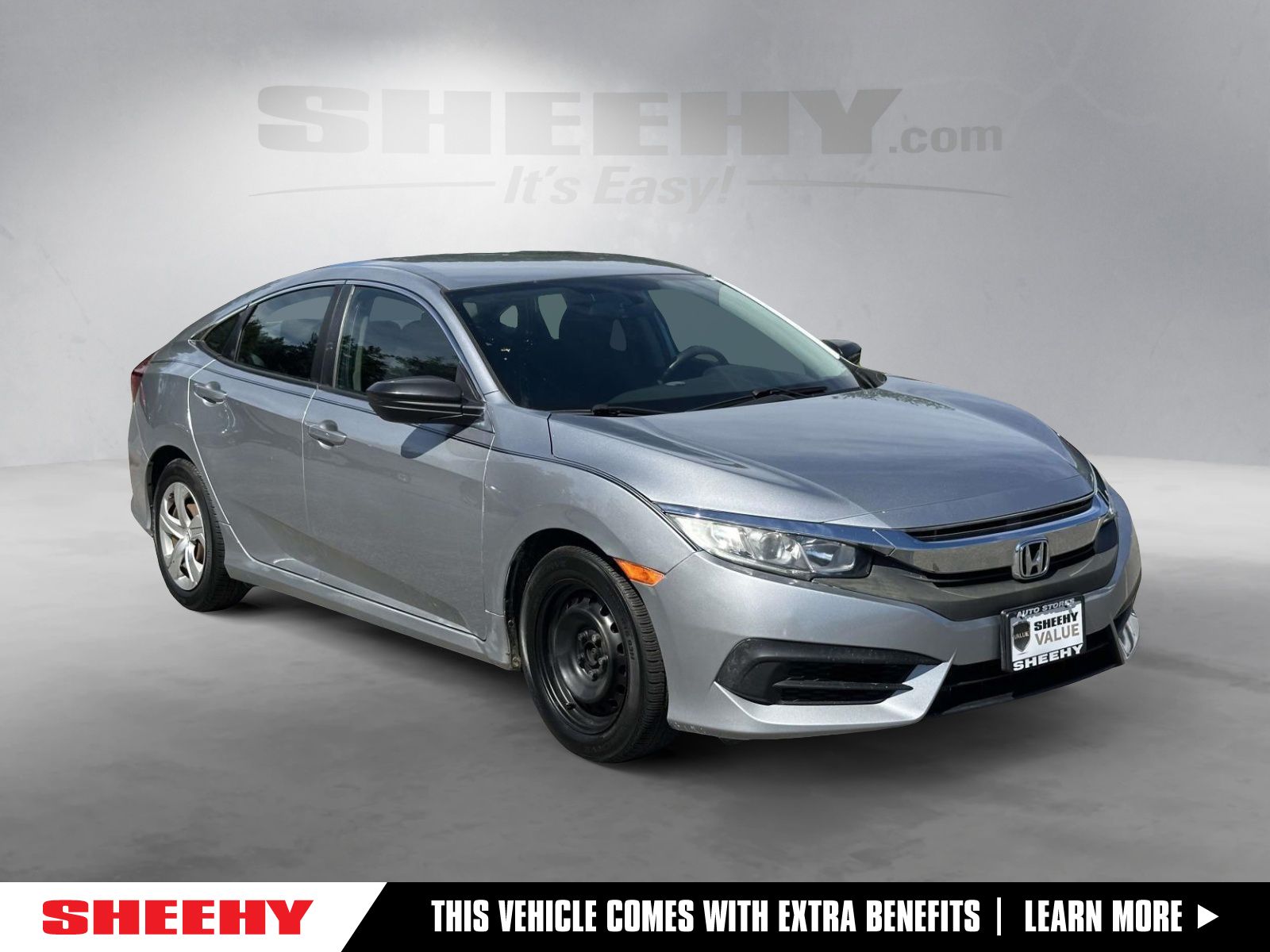 Lunar Silver Metallic 2016 Honda Civic Sedan Front-Wheel Drive Continuously Variable Transmission