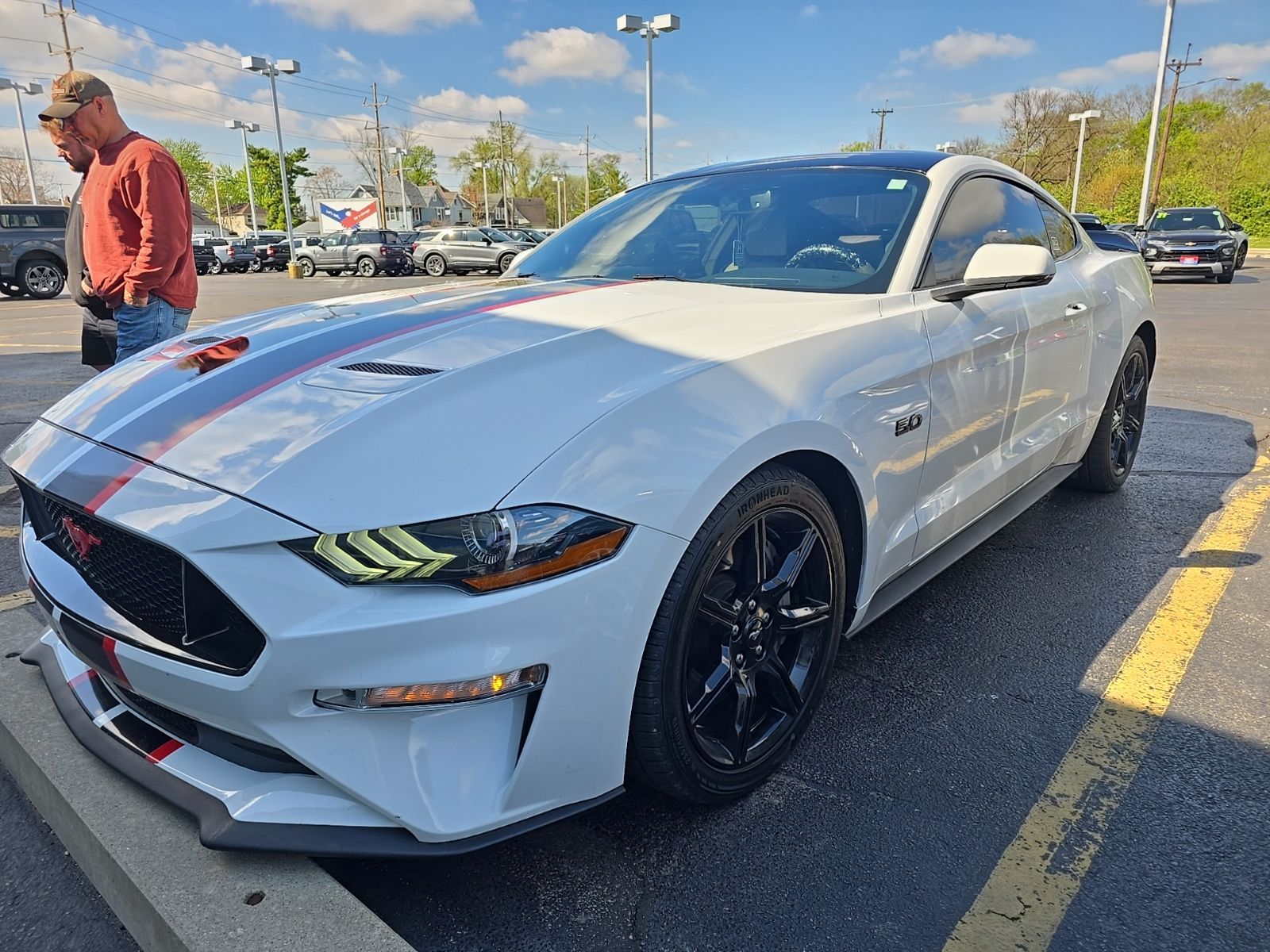Oxford White 2019 Ford Mustang GT Premium Coupe RWD Coupe Rear-Wheel Drive 6-Speed Manual