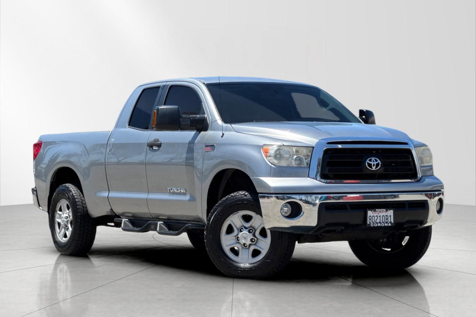 Silver Sky Metallic 2011 Toyota Tundra Grade 5.7L V8 Double Cab 4WD Pickup Truck Four-Wheel Drive 6-Speed Automatic