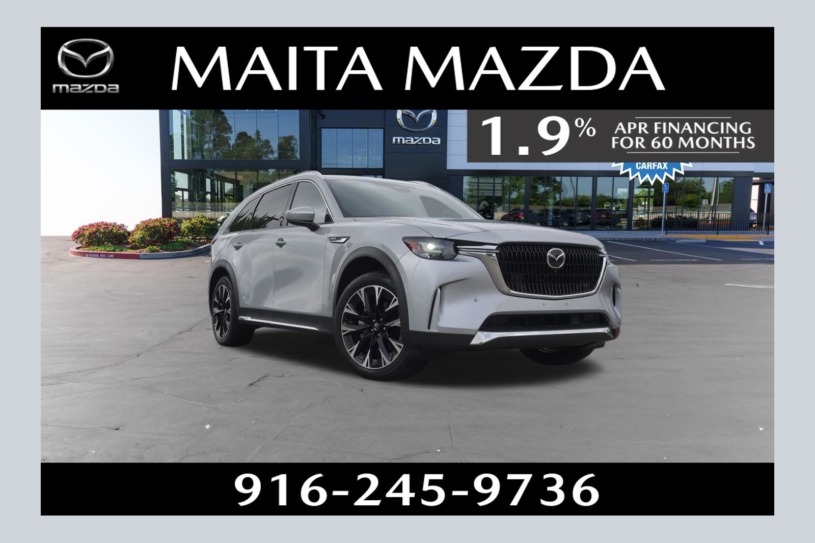 Sonic Silver 2024 Mazda CX-90 PHEV Premium Plus AWD SUV / Crossover All-Wheel Drive 8-Speed Automatic