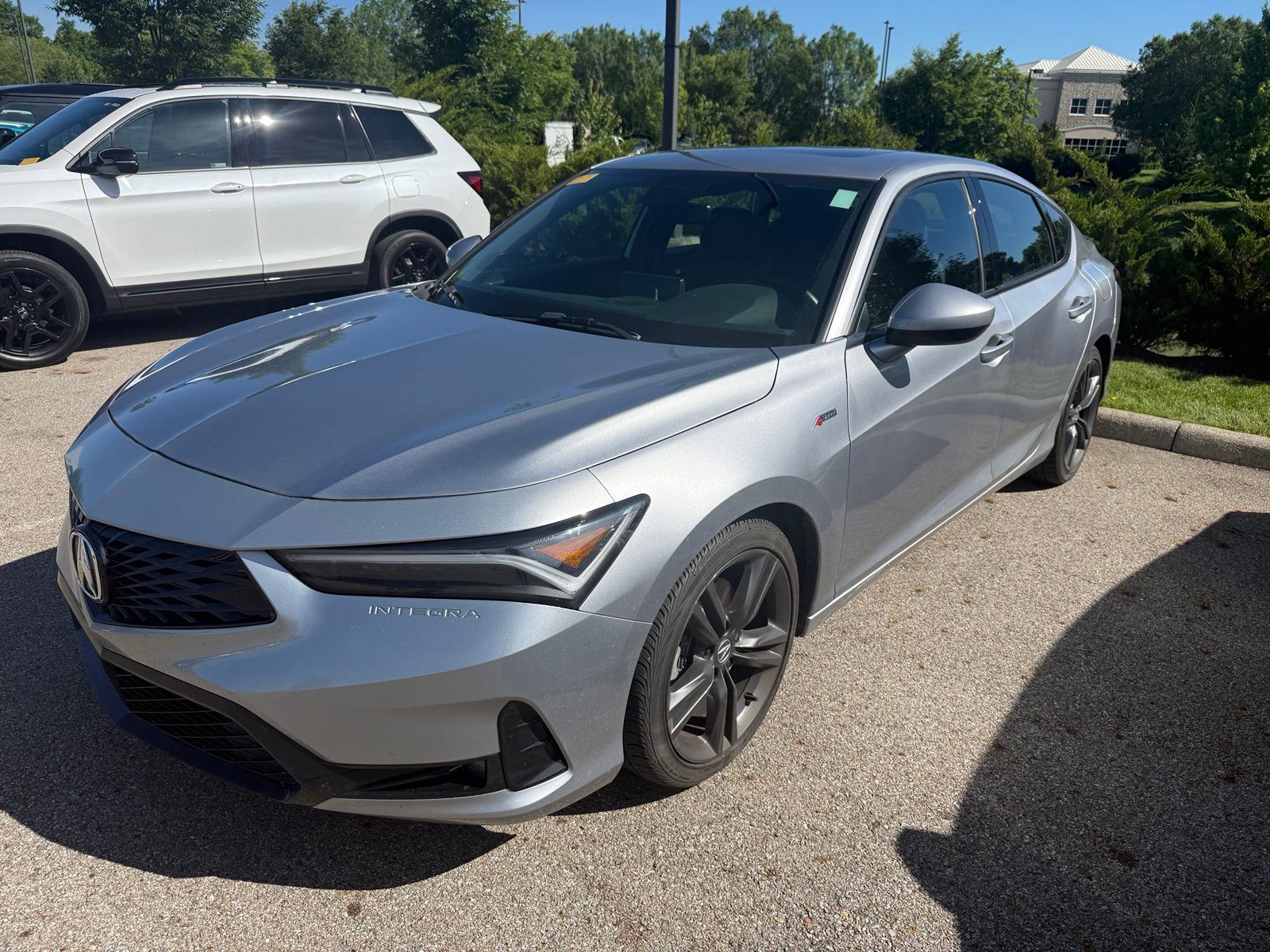 Silver 2023 Acura Integra FWD with A-SPEC Package Sedan Front-Wheel Drive Continuously Variable Transmission