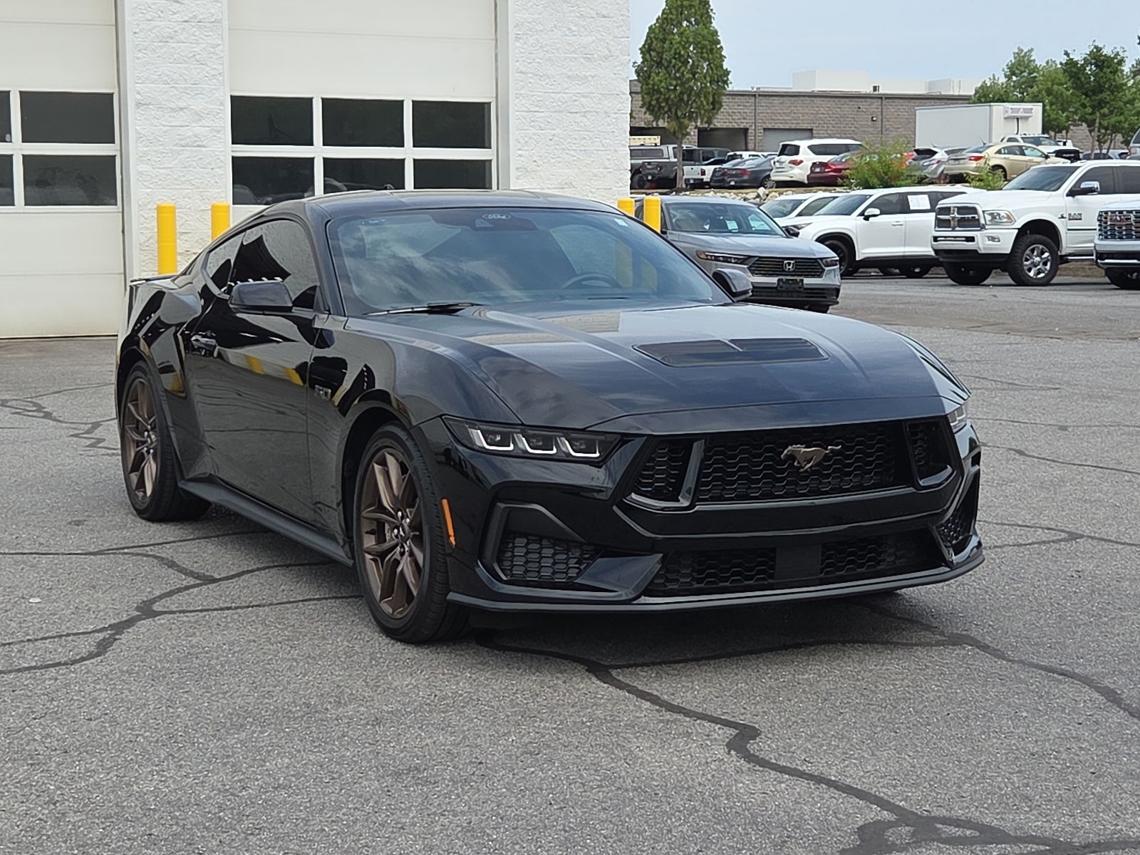 Shadow Black 2025 Ford Mustang Coupe Rear-Wheel Drive Automatic