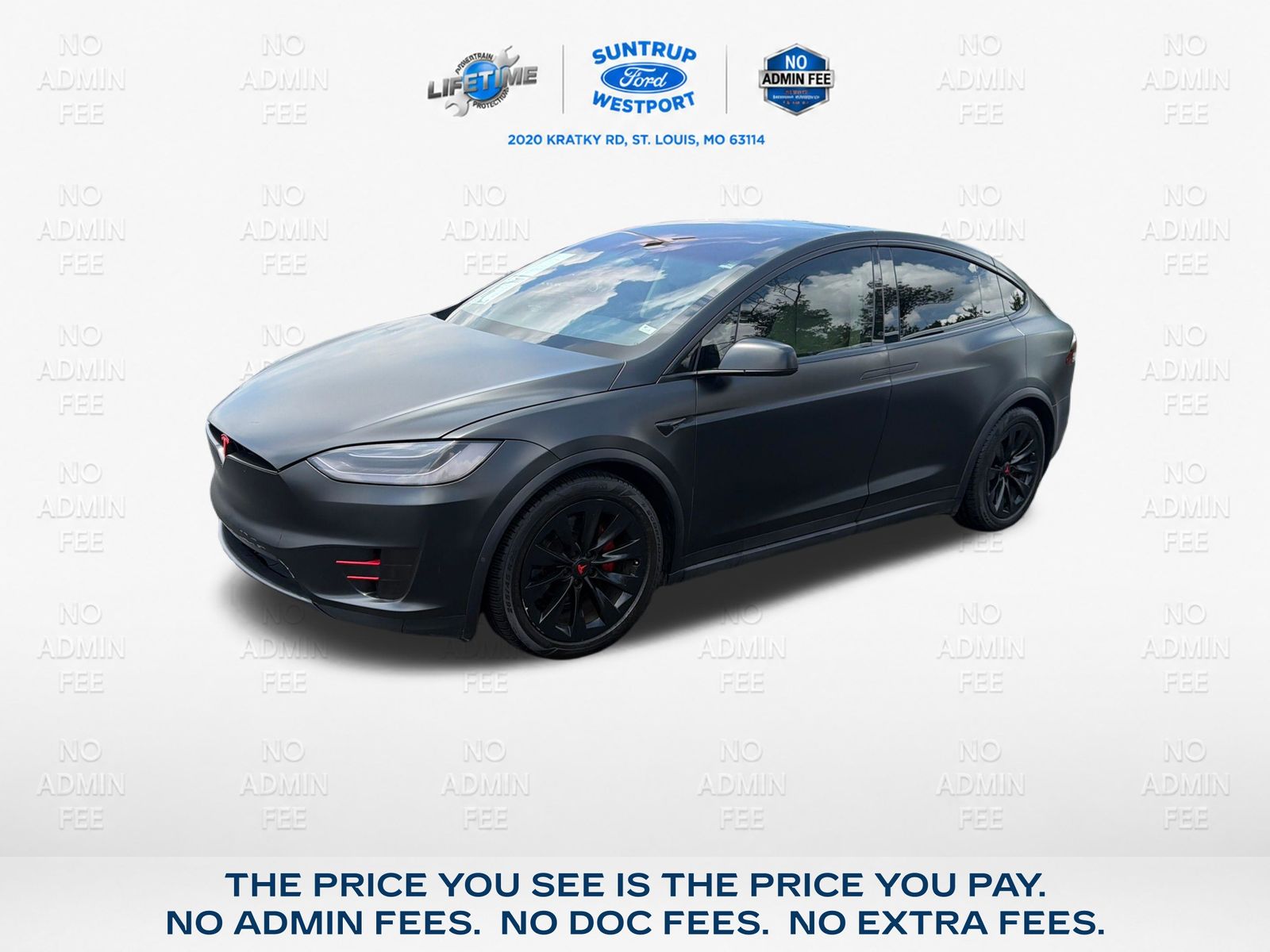 Black 2019 Tesla Model X SUV / Crossover All-Wheel Drive 1-Speed Automatic