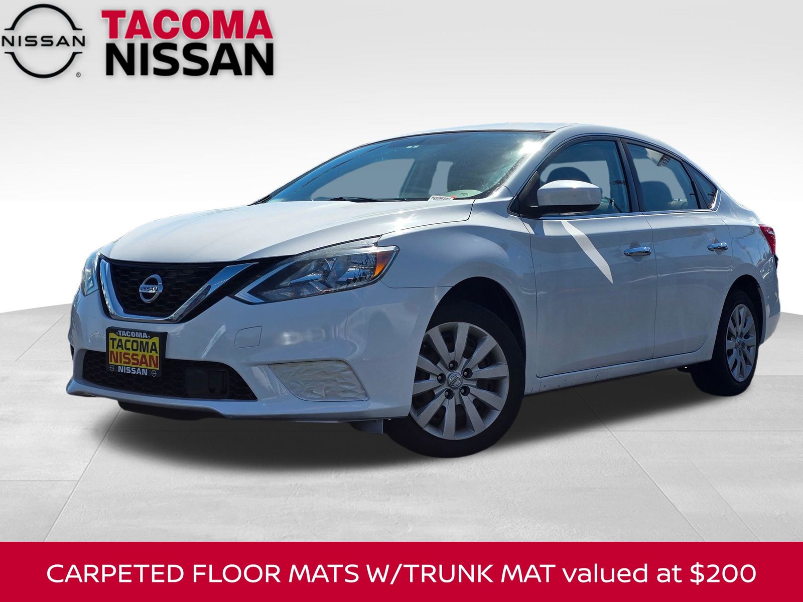White (Fresh Powder) 2018 Nissan Sentra S FWD Sedan Front-Wheel Drive Continuously Variable Transmission