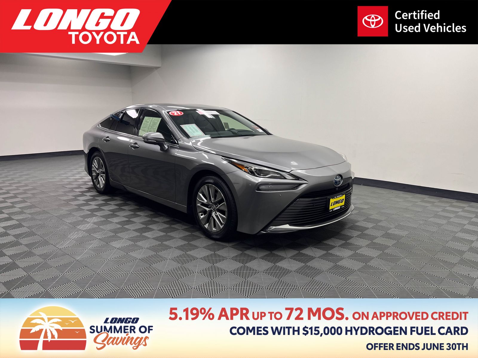 used 2021 Toyota Mirai car, priced at $12,088