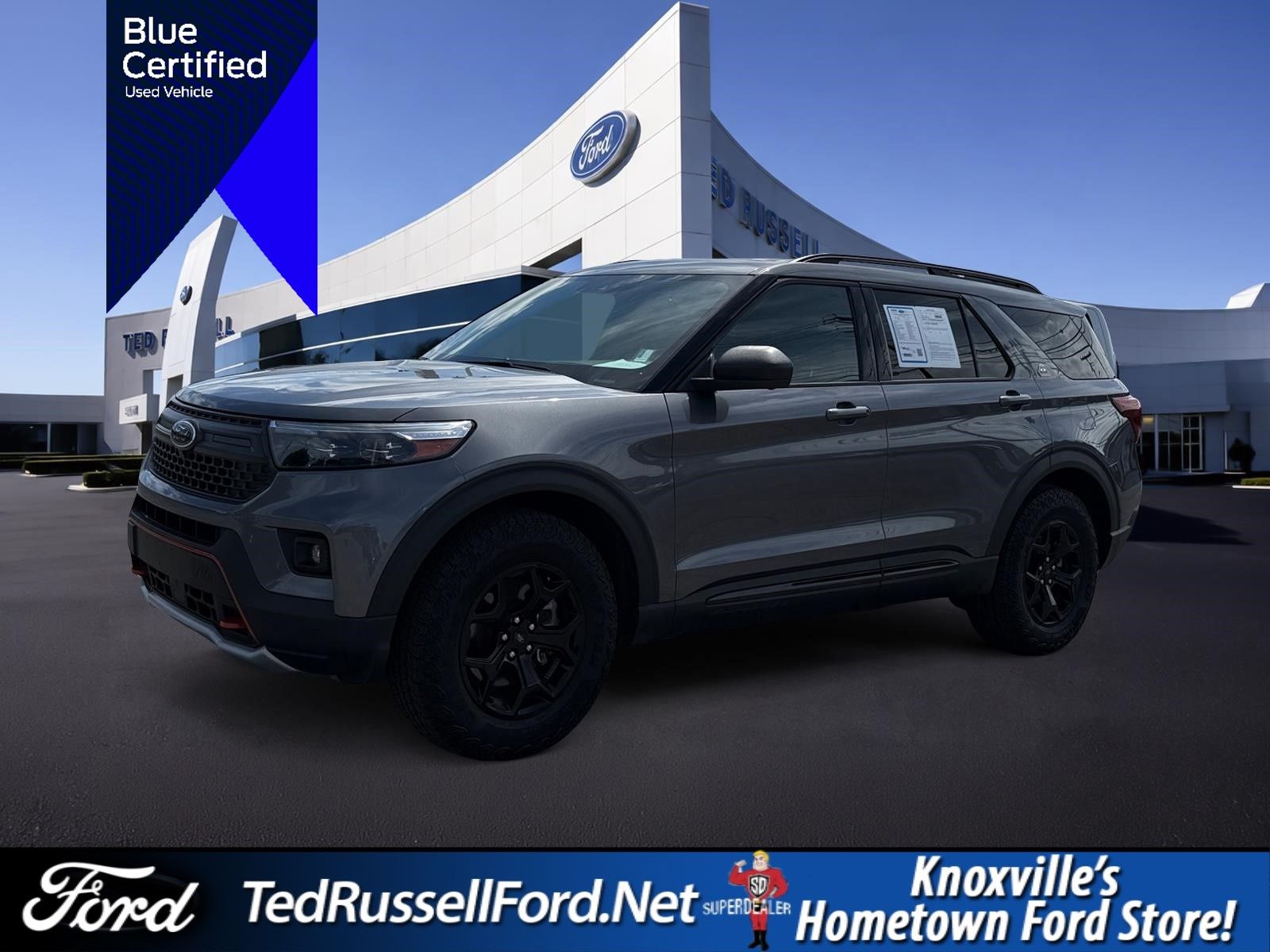 Gray Metallic 2022 Ford Explorer SUV / Crossover All-Wheel Drive Automatic