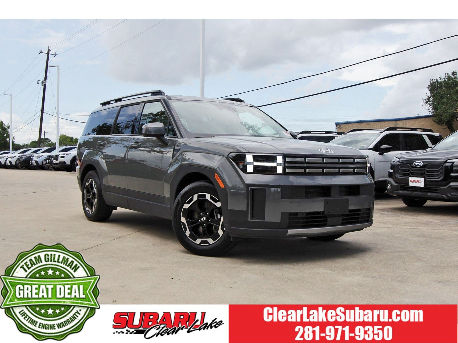 Hampton Gray 2025 Hyundai Santa Fe SUV / Crossover All-Wheel Drive Automatic