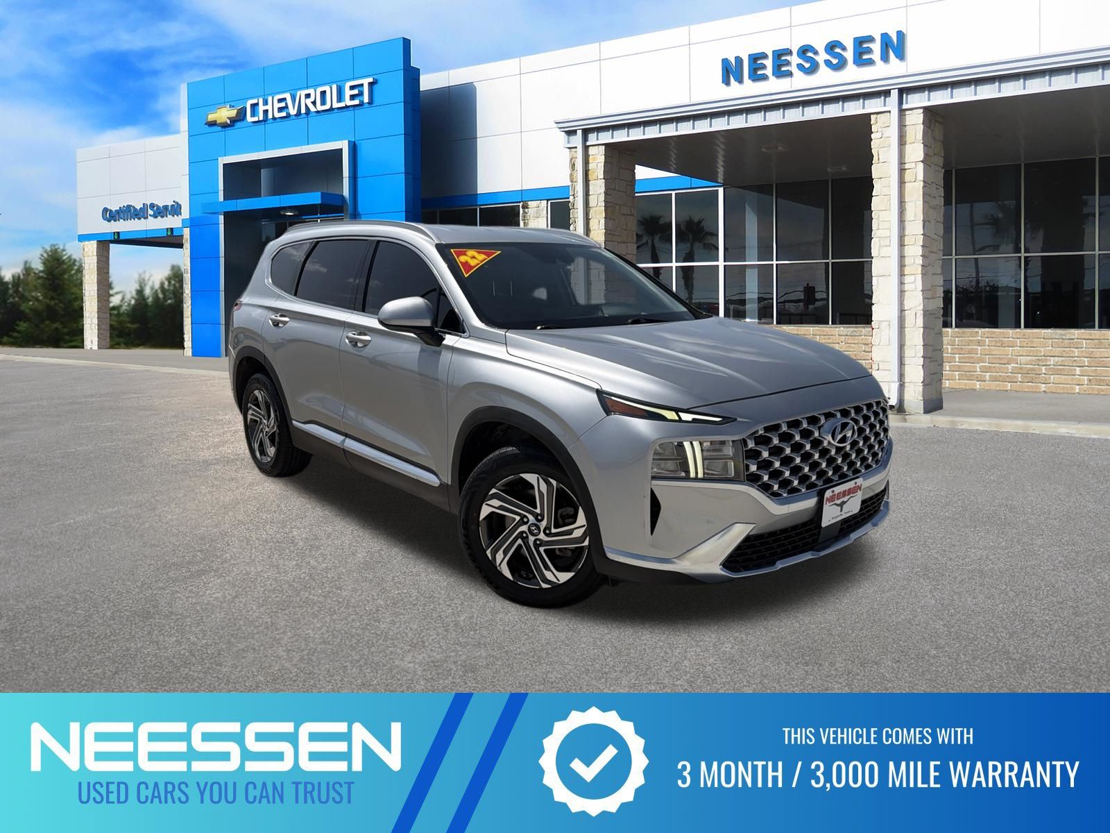 Shimmering Silver 2022 Hyundai Santa Fe SUV / Crossover Front-Wheel Drive 8-Speed Automatic