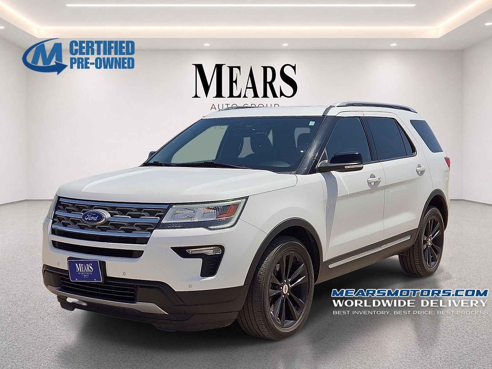 White Platinum Clearcoat Metallic 2018 Ford Explorer SUV / Crossover All-Wheel Drive 6-Speed Automatic