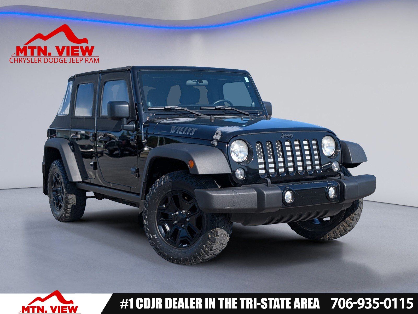 Black Clearcoat 2014 Jeep Wrangler Unlimited Willys Wheeler Edition 4WD SUV / Crossover Four-Wheel Drive 5-Speed Automatic