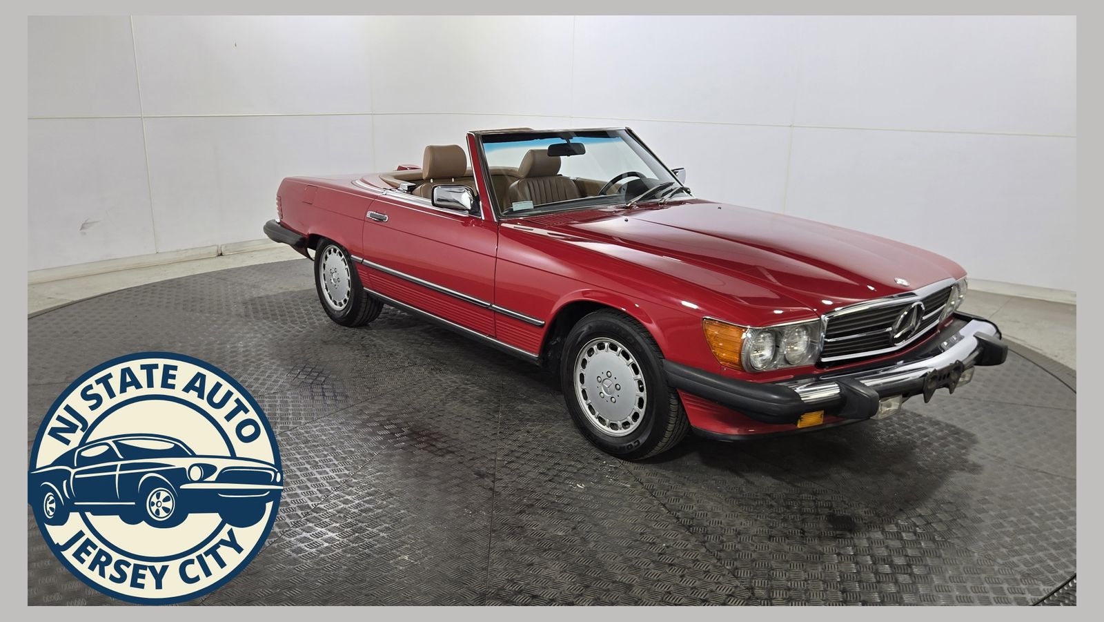 Red 1986 Mercedes-Benz SL-Class Convertible Rear-Wheel Drive 4-Speed Automatic