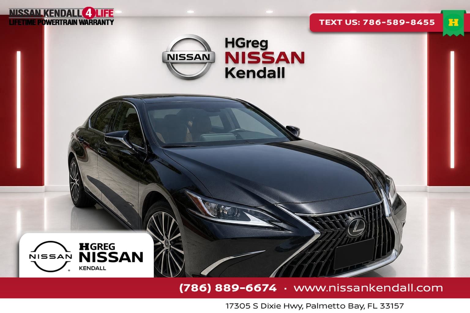 Black (Caviar) 2025 Lexus ES Sedan Front-Wheel Drive 8-Speed Automatic