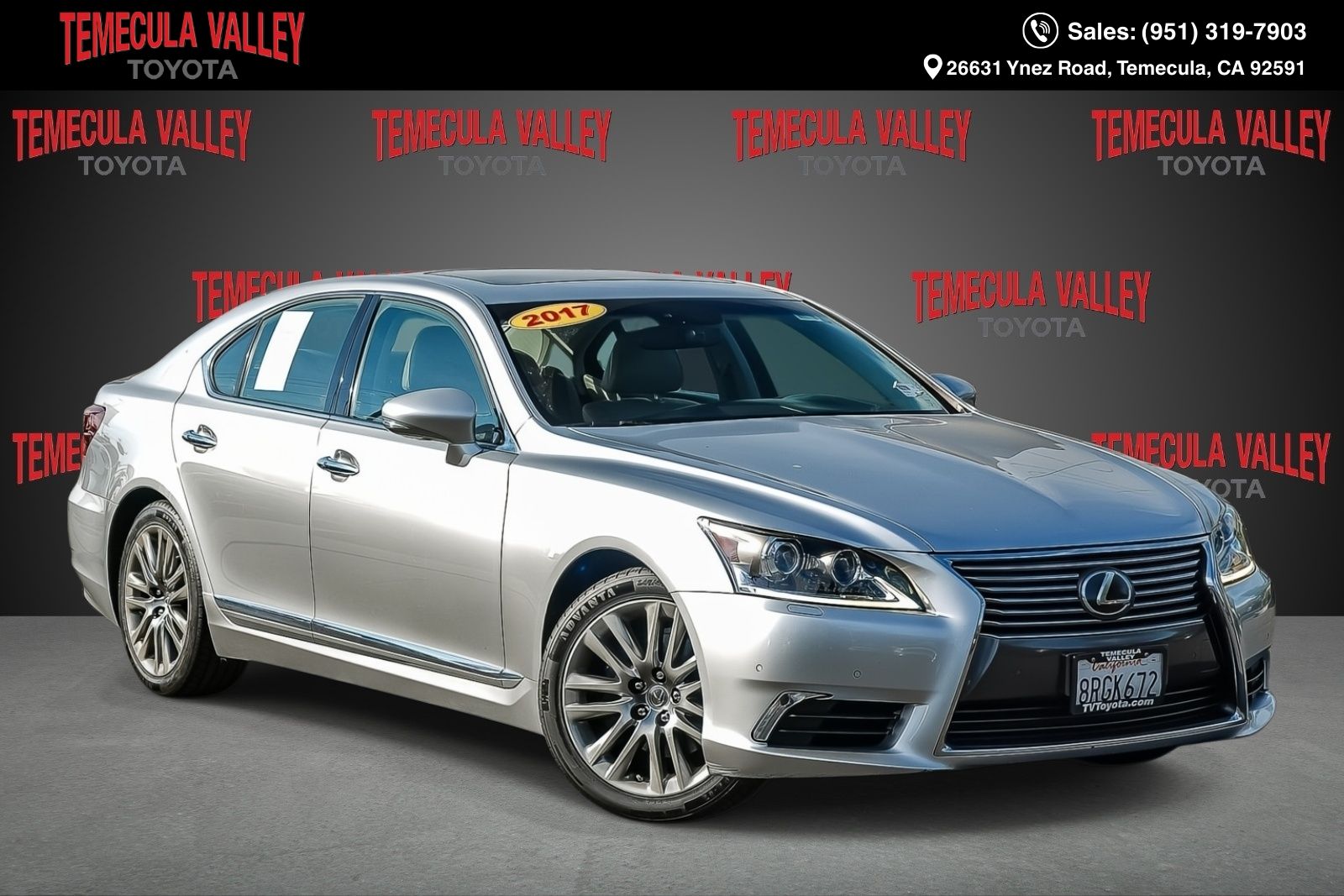 Gray (Liquid Platinum) 2017 Lexus LS 460 RWD Sedan Rear-Wheel Drive 8-Speed Automatic