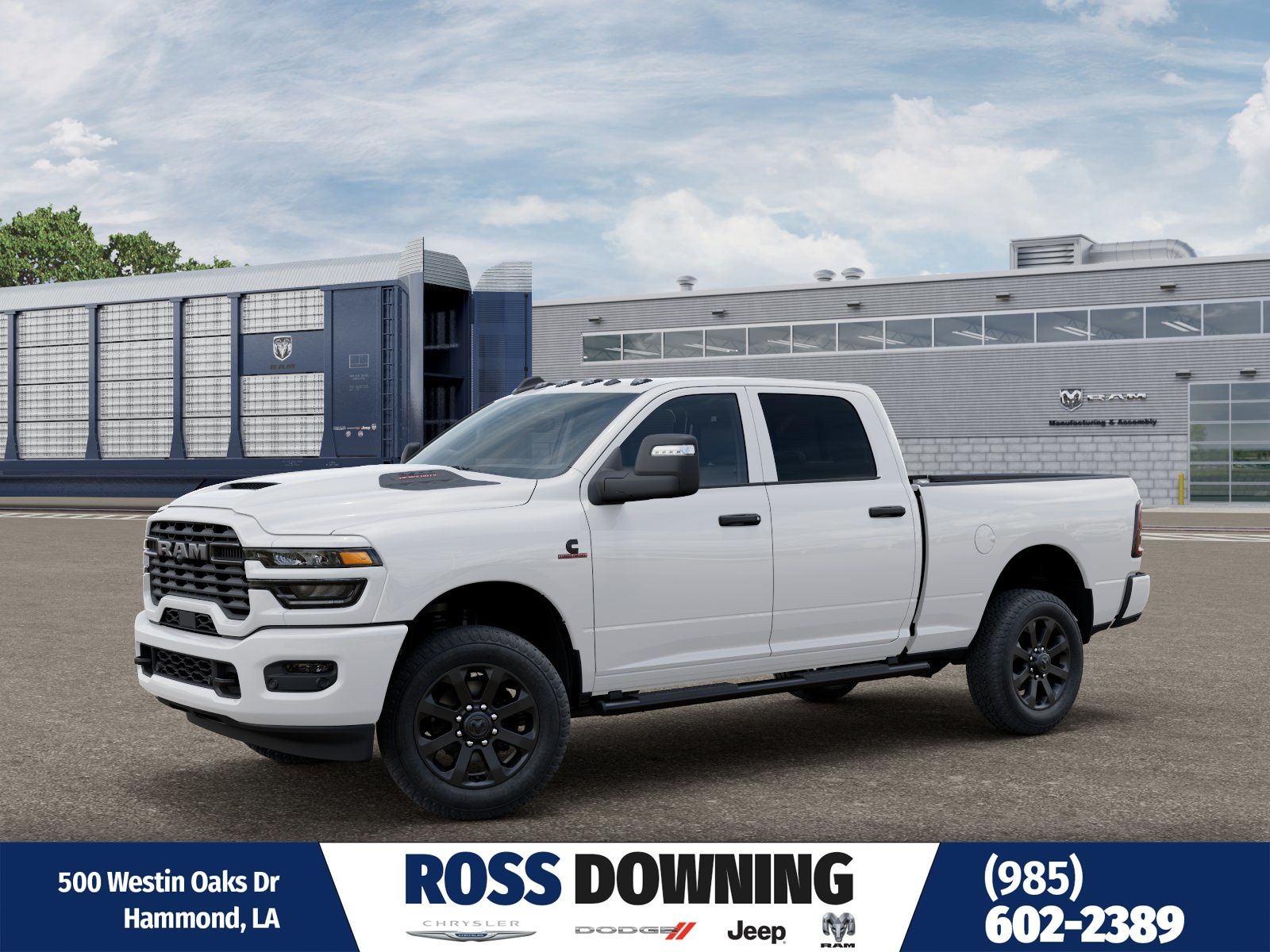 Bright White Clearcoat 2026 RAM 2500 Pickup Truck Four-Wheel Drive 8-Speed Automatic