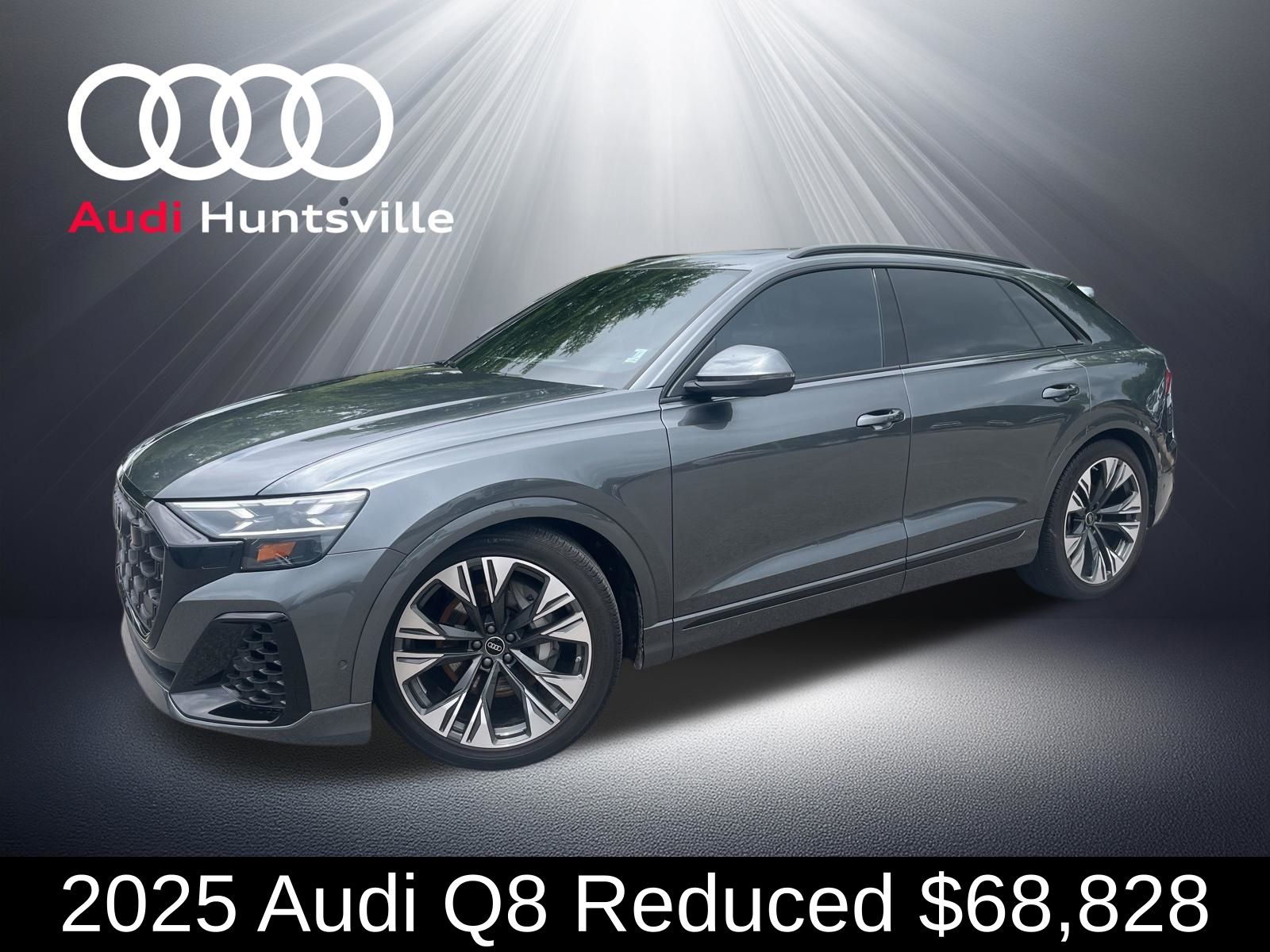 Daytona Gray Pearl Effect 2025 Audi Q8 quattro Prestige 55 TFSI SUV / Crossover All-Wheel Drive 8-Speed Automatic