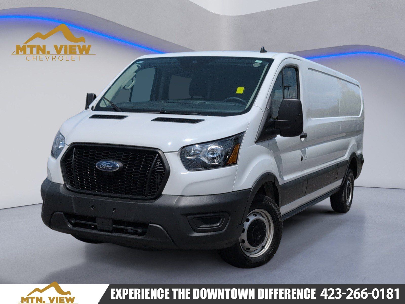 Oxford White 2024 Ford Transit Cargo Van Rear-Wheel Drive