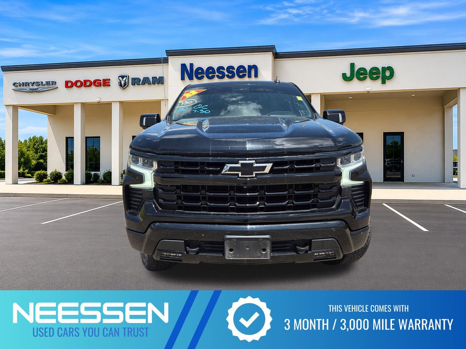 Black 2022 Chevrolet Silverado 1500 Pickup Truck Four-Wheel Drive Automatic