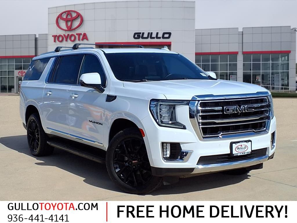 2023 GMC Yukon XL SLT White at Classic Chevrolet Galveston