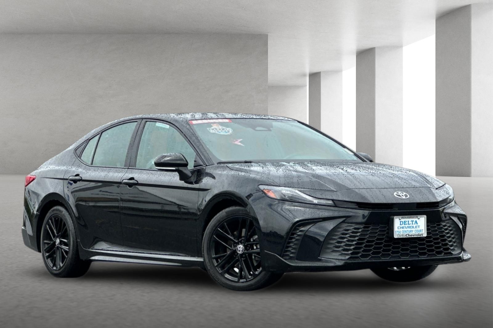 Midnight Black Metallic 2025 Toyota Camry SE FWD Sedan Front-Wheel Drive Continuously Variable Transmission