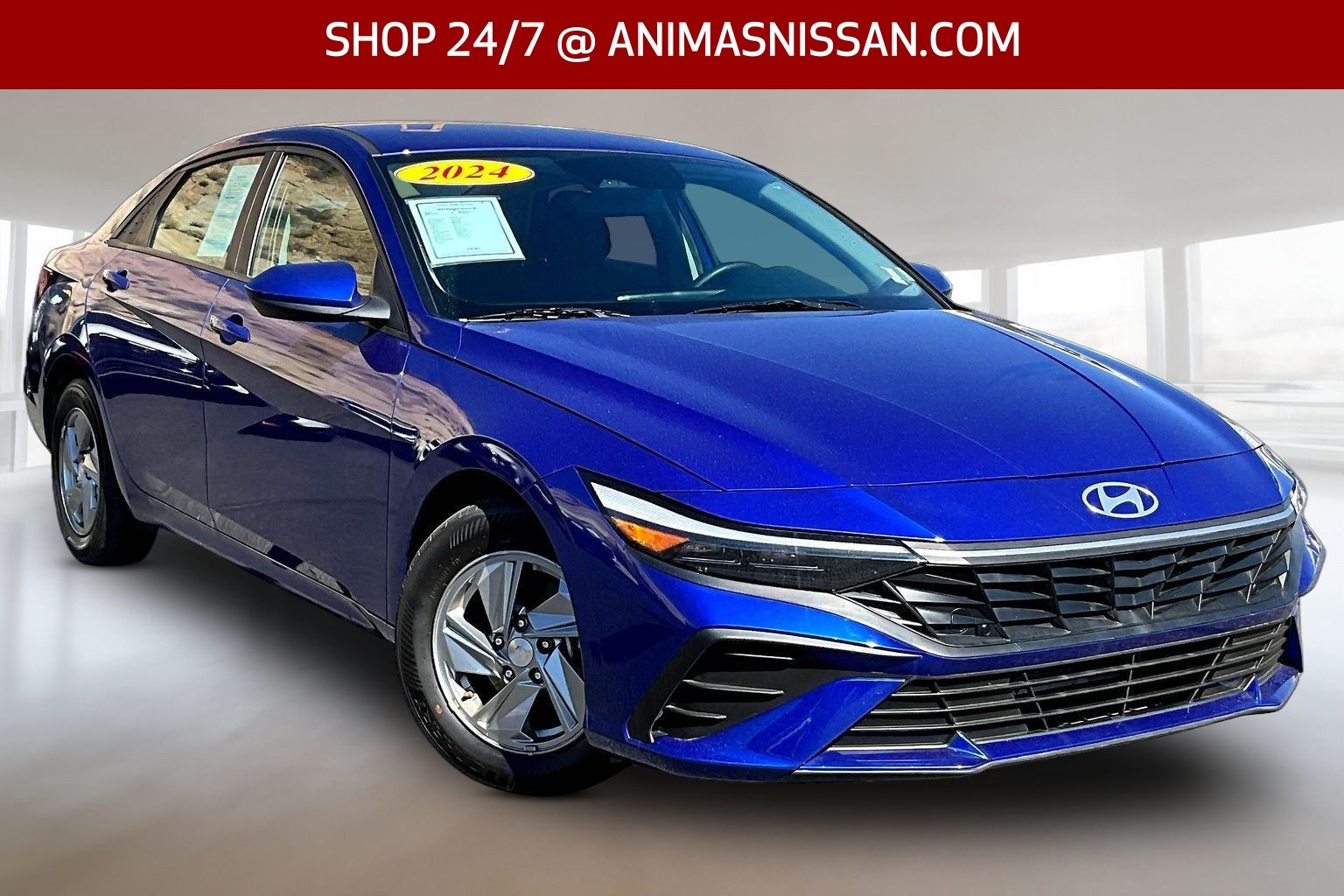 Intense Blue 2024 Hyundai Elantra SE FWD Sedan Front-Wheel Drive Continuously Variable Transmission