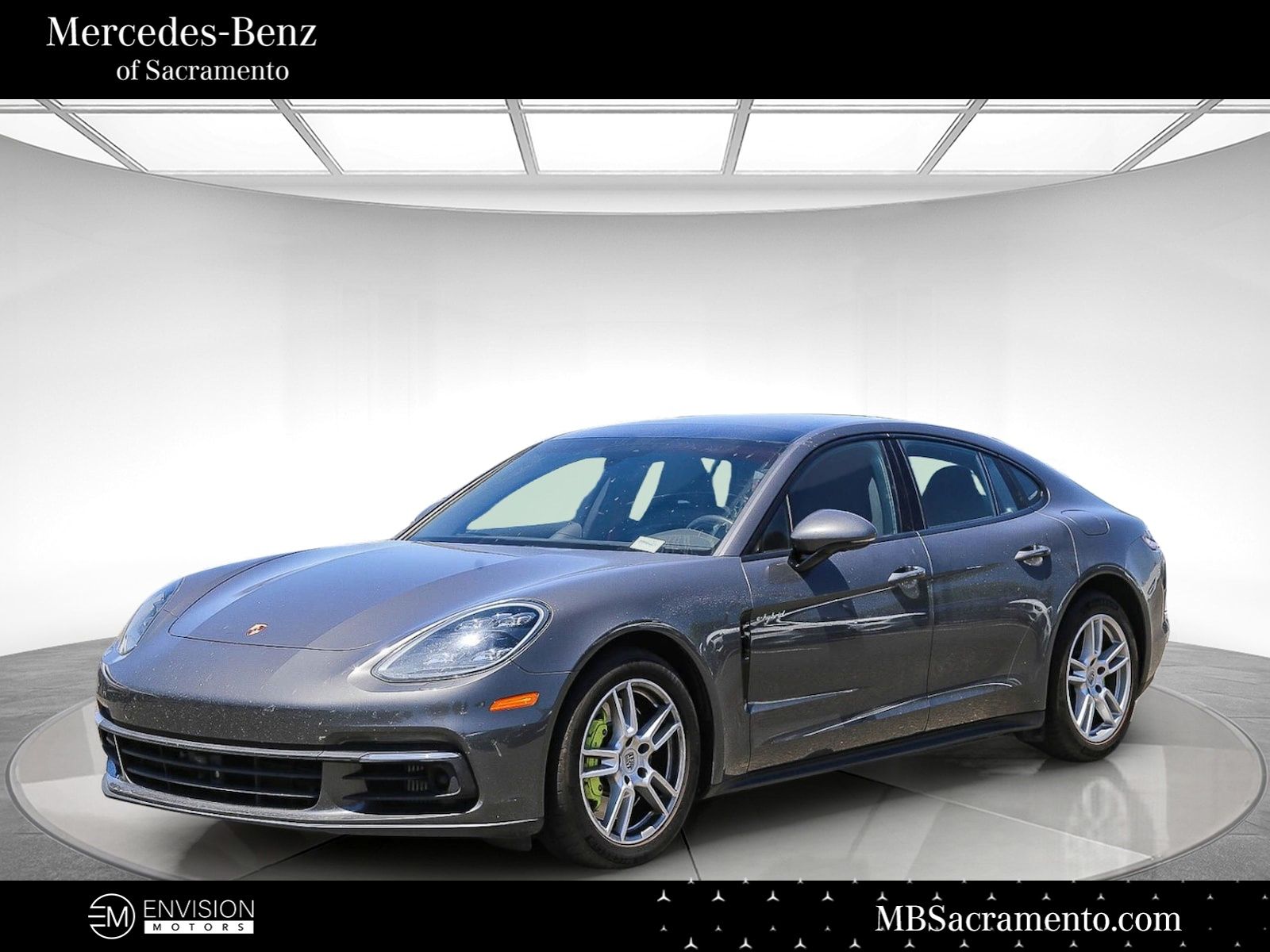 Gray (Agate Grey Metallic) 2018 Porsche Panamera 4 AWD Sedan All-Wheel Drive 8-Speed Automatic