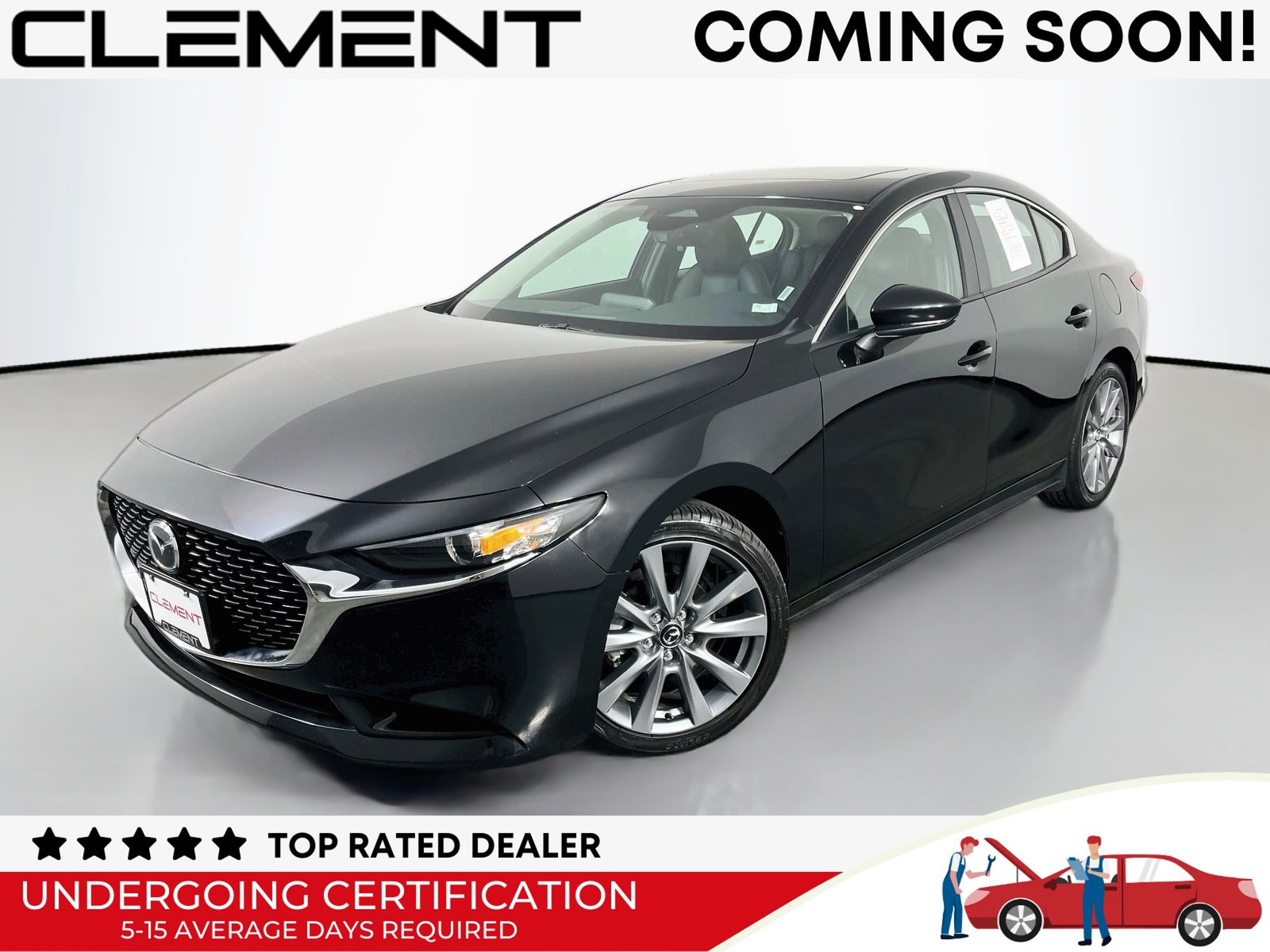 Jet Black Mica 2025 Mazda MAZDA3 Sedan Front-Wheel Drive 6-Speed Automatic
