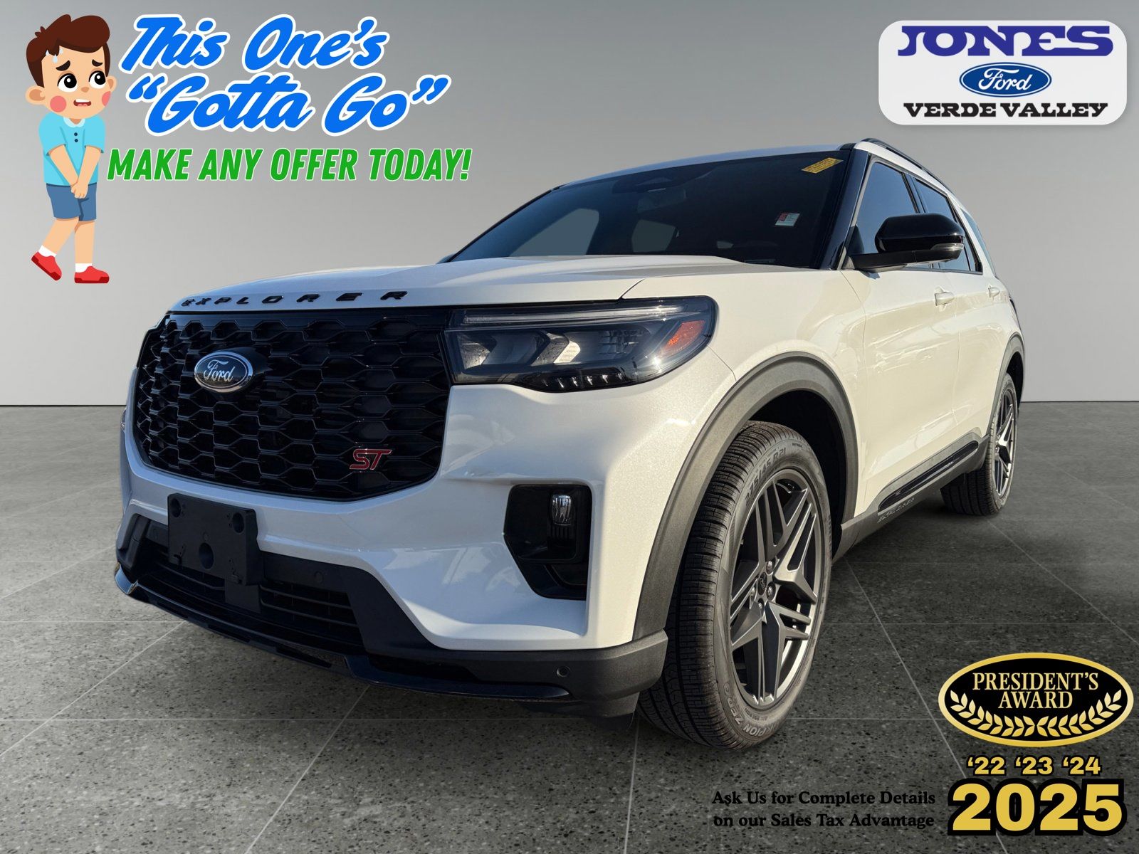 White Metallic 2026 Ford Explorer SUV / Crossover All-Wheel Drive Automatic