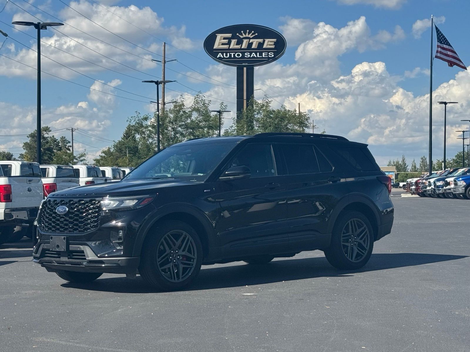 Black Metallic 2025 Ford Explorer SUV / Crossover All-Wheel Drive Automatic