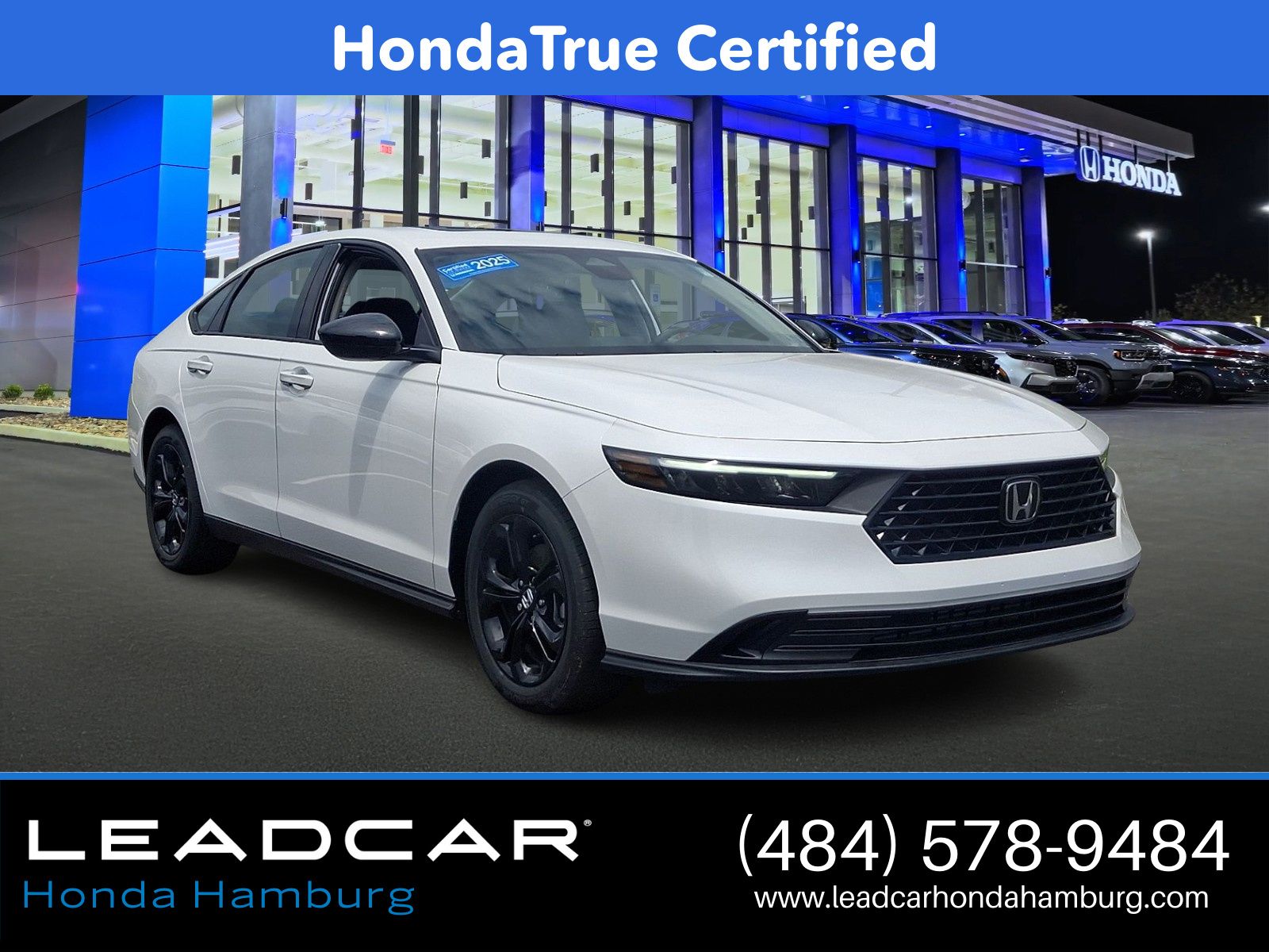 Platinum White Pearl 2025 Honda Accord SE FWD Sedan Front-Wheel Drive Continuously Variable Transmission