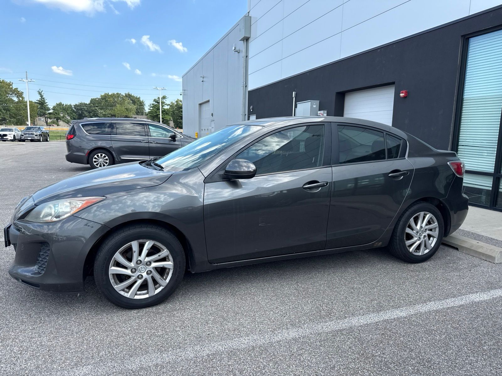 Gray (Graphite) 2012 Mazda MAZDA3 Sedan Front-Wheel Drive 6-Speed Automatic