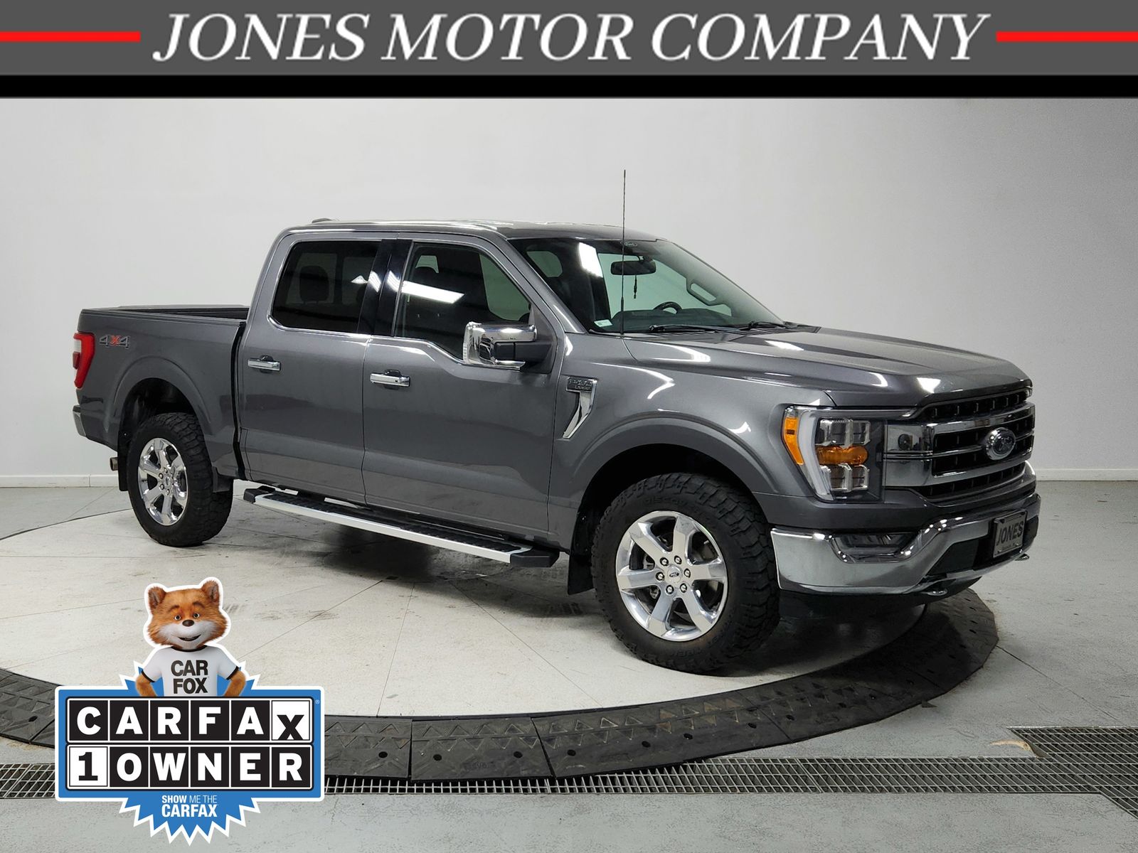 Carbonized Gray Metallic 2022 Ford F-150 Lariat SuperCrew 4WD Pickup Truck Four-Wheel Drive Automatic