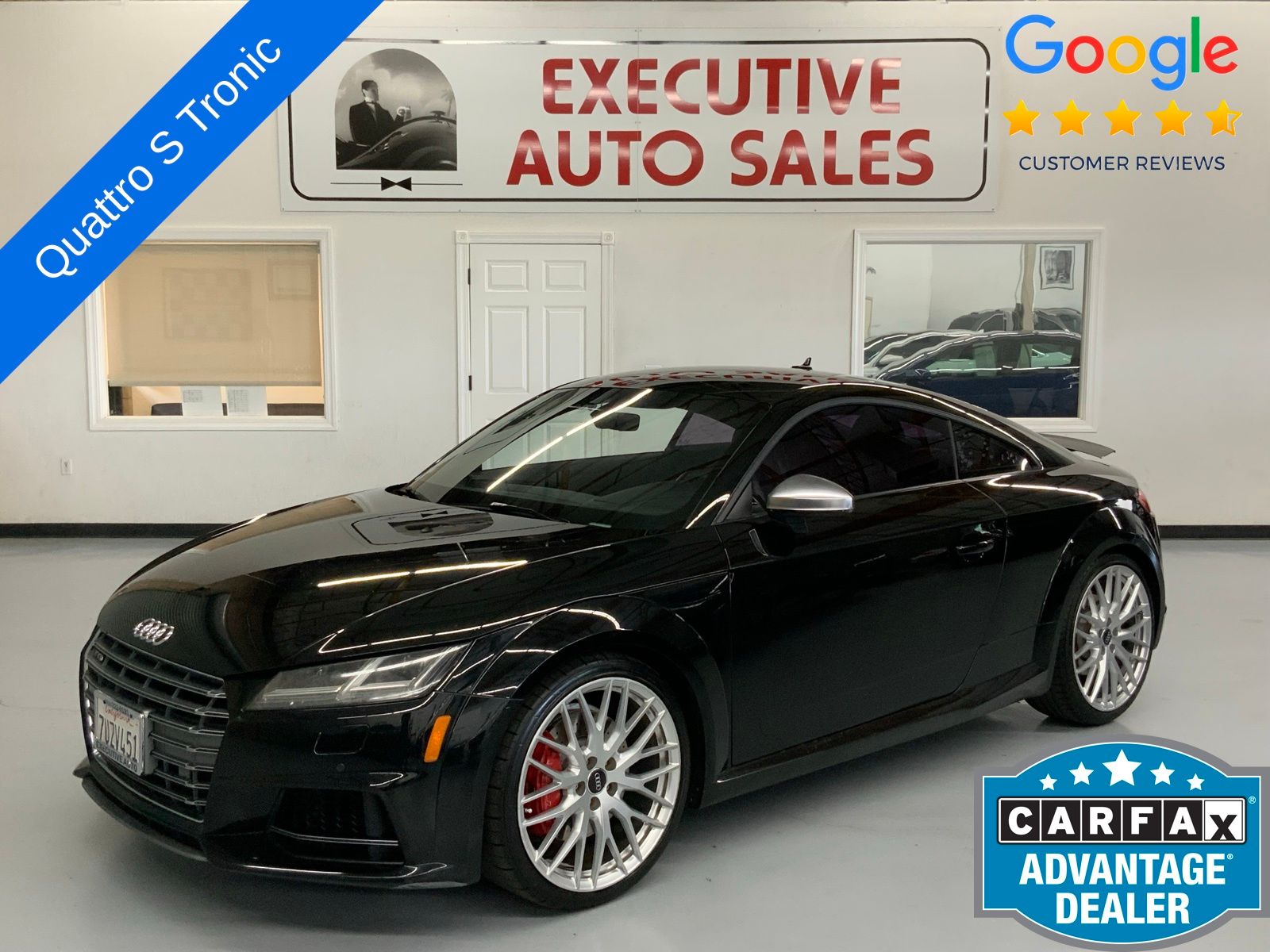 Black Metallic 2016 Audi TTS Coupe All-Wheel Drive 6-Speed Automatic