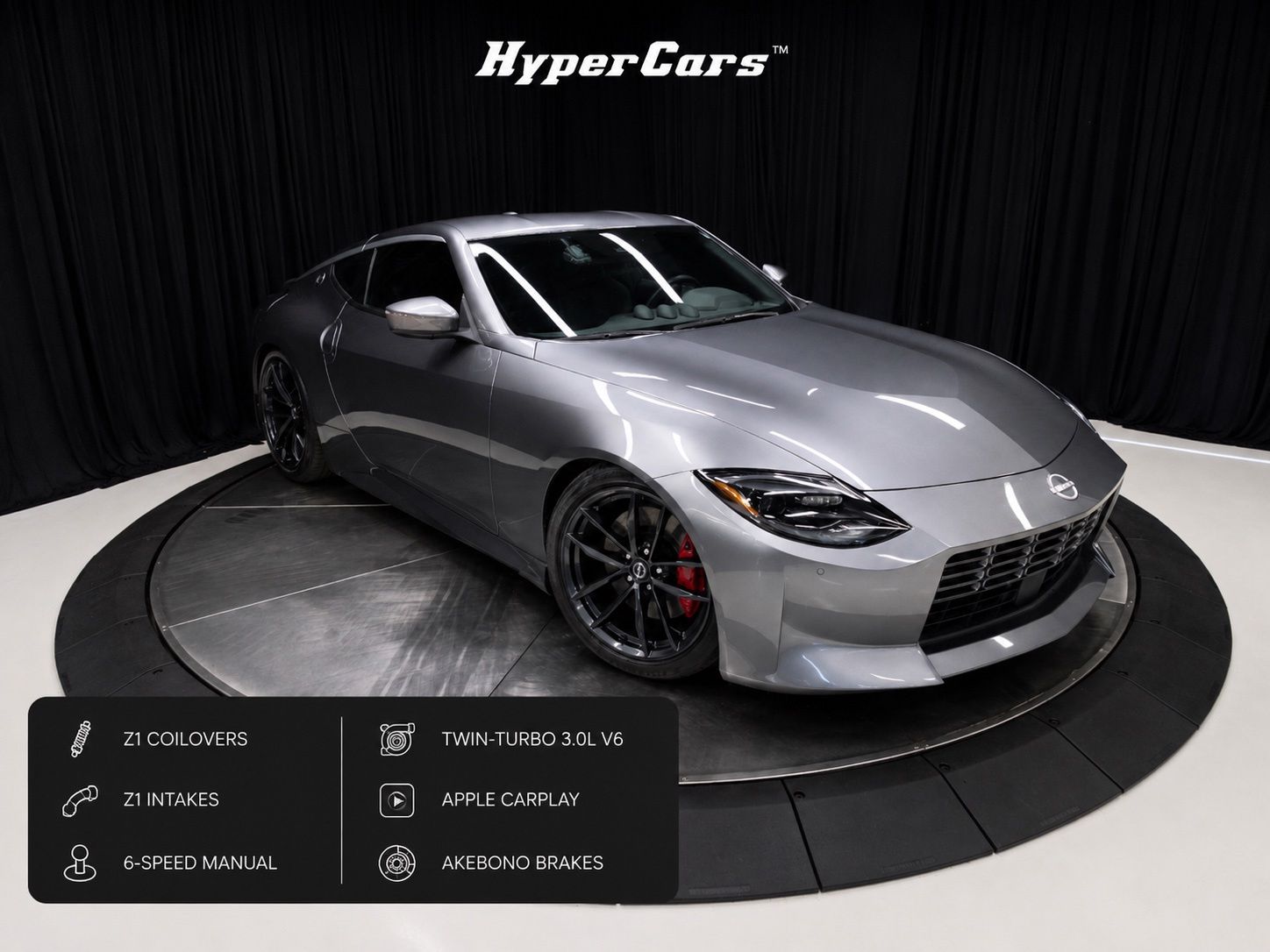 Gray (Gun Metallic) 2024 Nissan Z Coupe Rear-Wheel Drive 6-Speed Manual