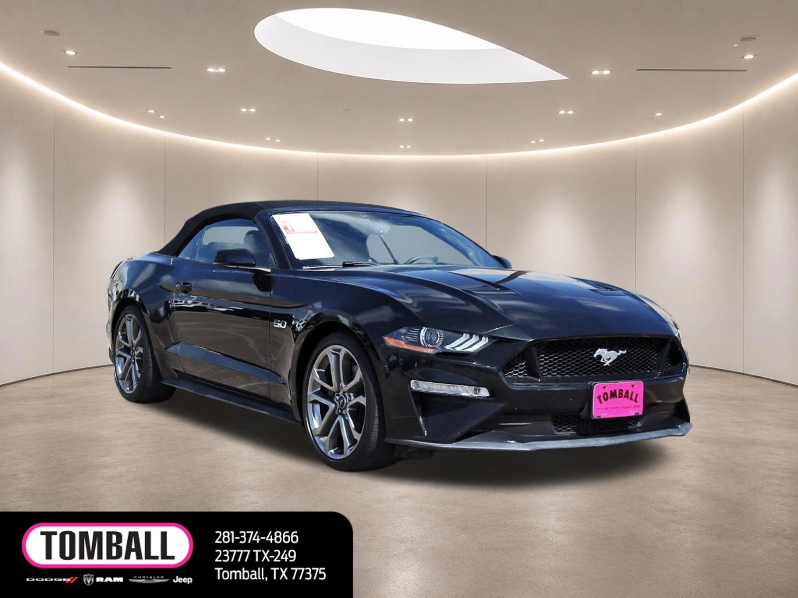 Shadow Black 2018 Ford Mustang Convertible Rear-Wheel Drive 6-Speed Manual