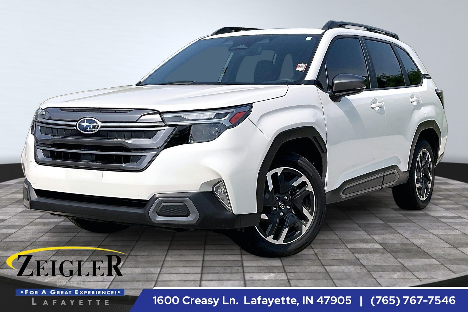 Crystal White Pearl 2025 Subaru Forester SUV / Crossover All-Wheel Drive Continuously Variable Transmission