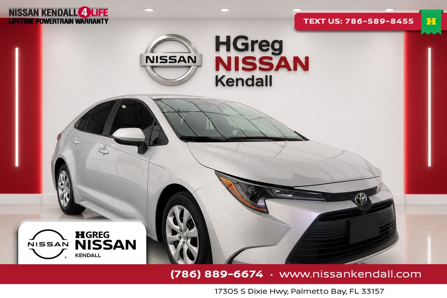 Classic Silver Metallic 2023 Toyota Corolla Sedan Front-Wheel Drive Continuously Variable Transmission