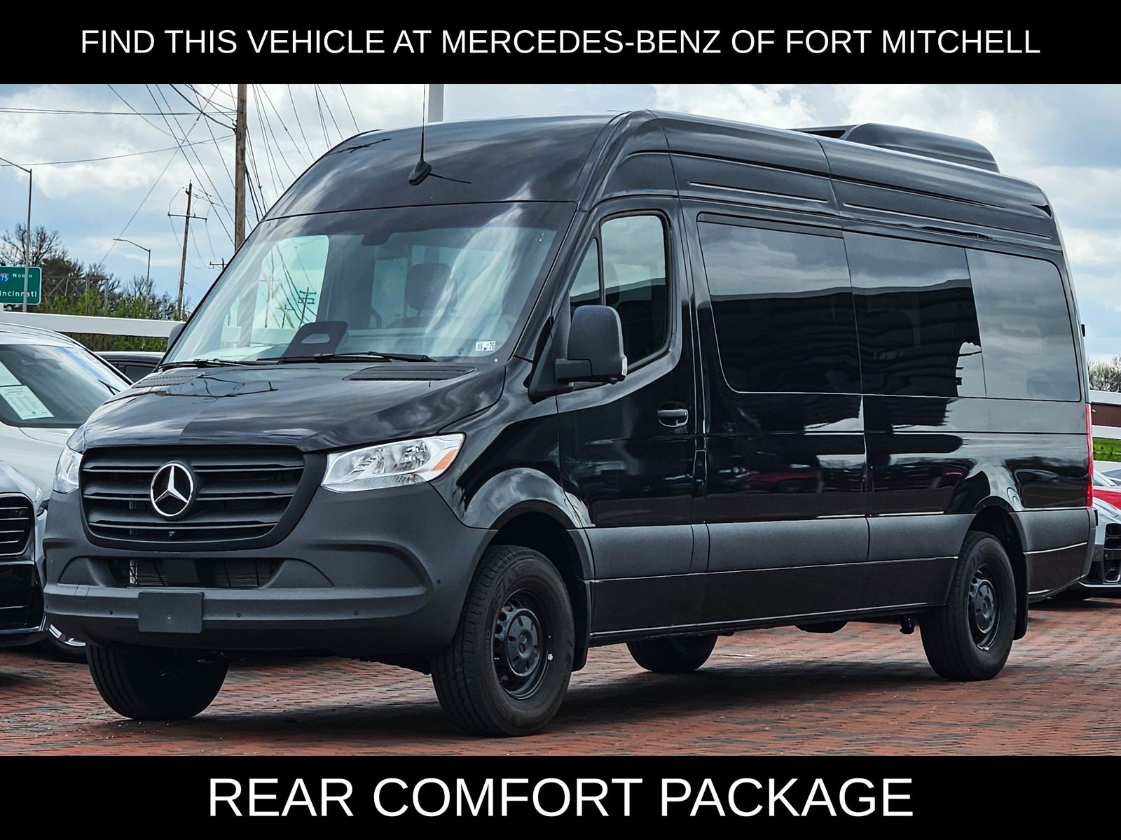 Black 2025 Mercedes-Benz Sprinter 2500 170 High Roof Passenger Van RWD Van Rear-Wheel Drive 9-Speed Automatic
