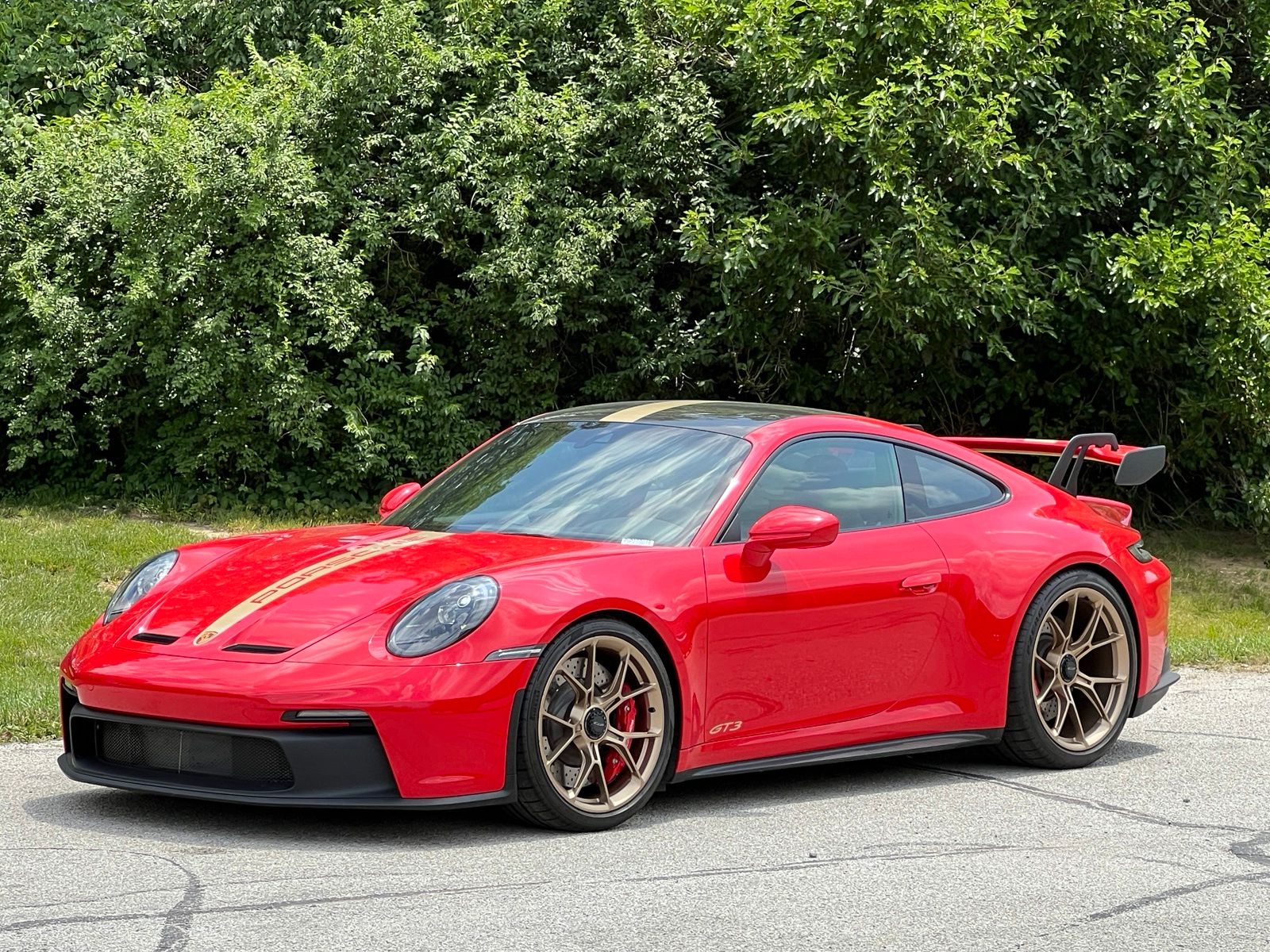 Guards Red 2022 Porsche 911 Coupe Rear-Wheel Drive 6-Speed Manual